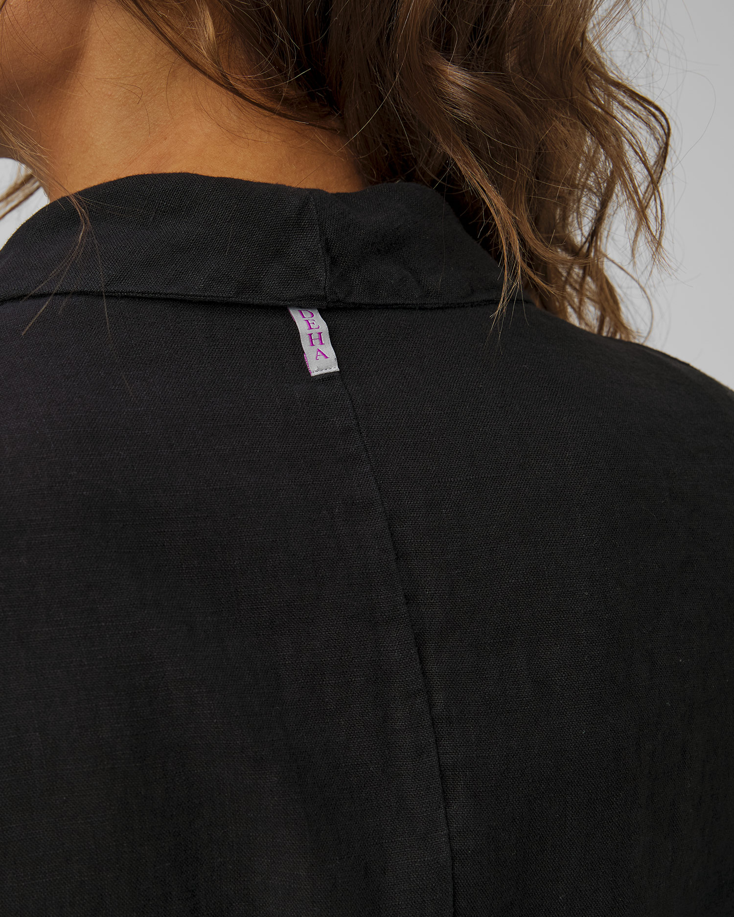 Deha Leinenblazer für Damen in Schwarz