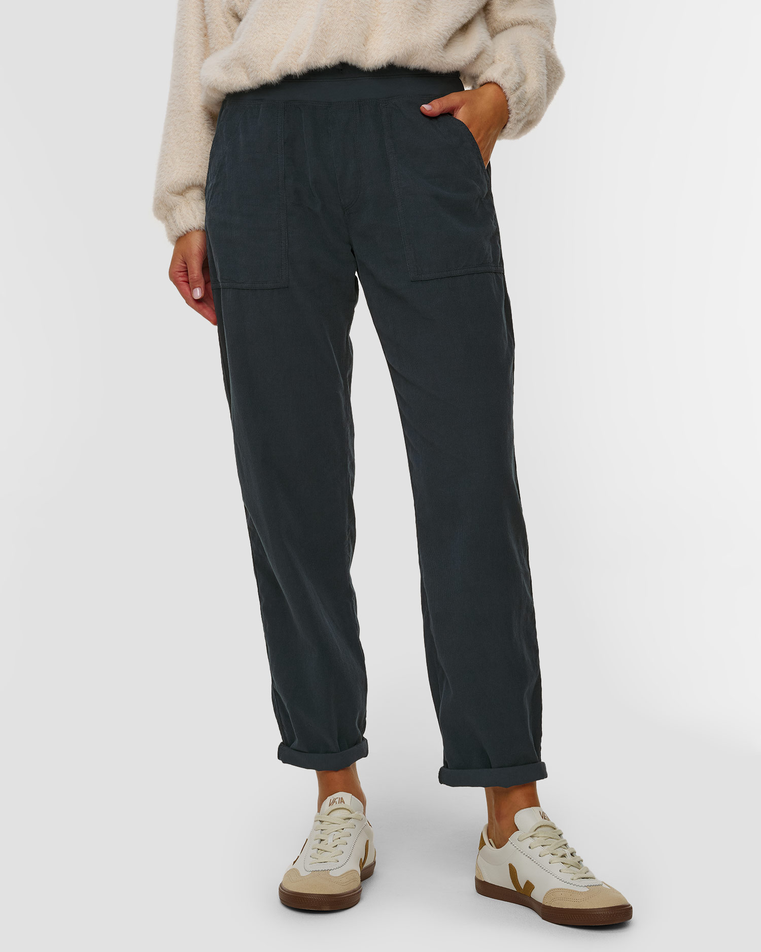 Deha Cordhose für Damen in Marineblau