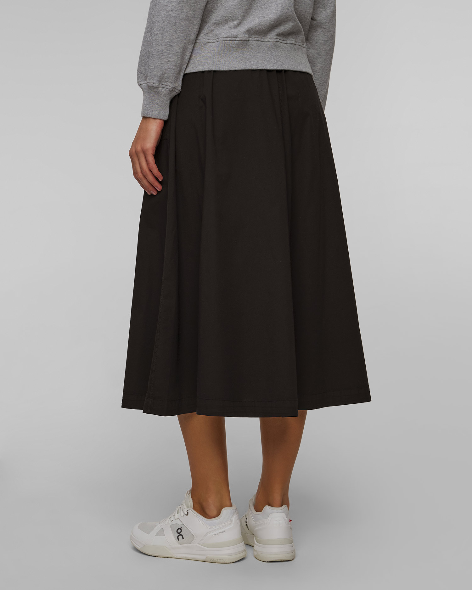 Fustă din poplin neagră Deha