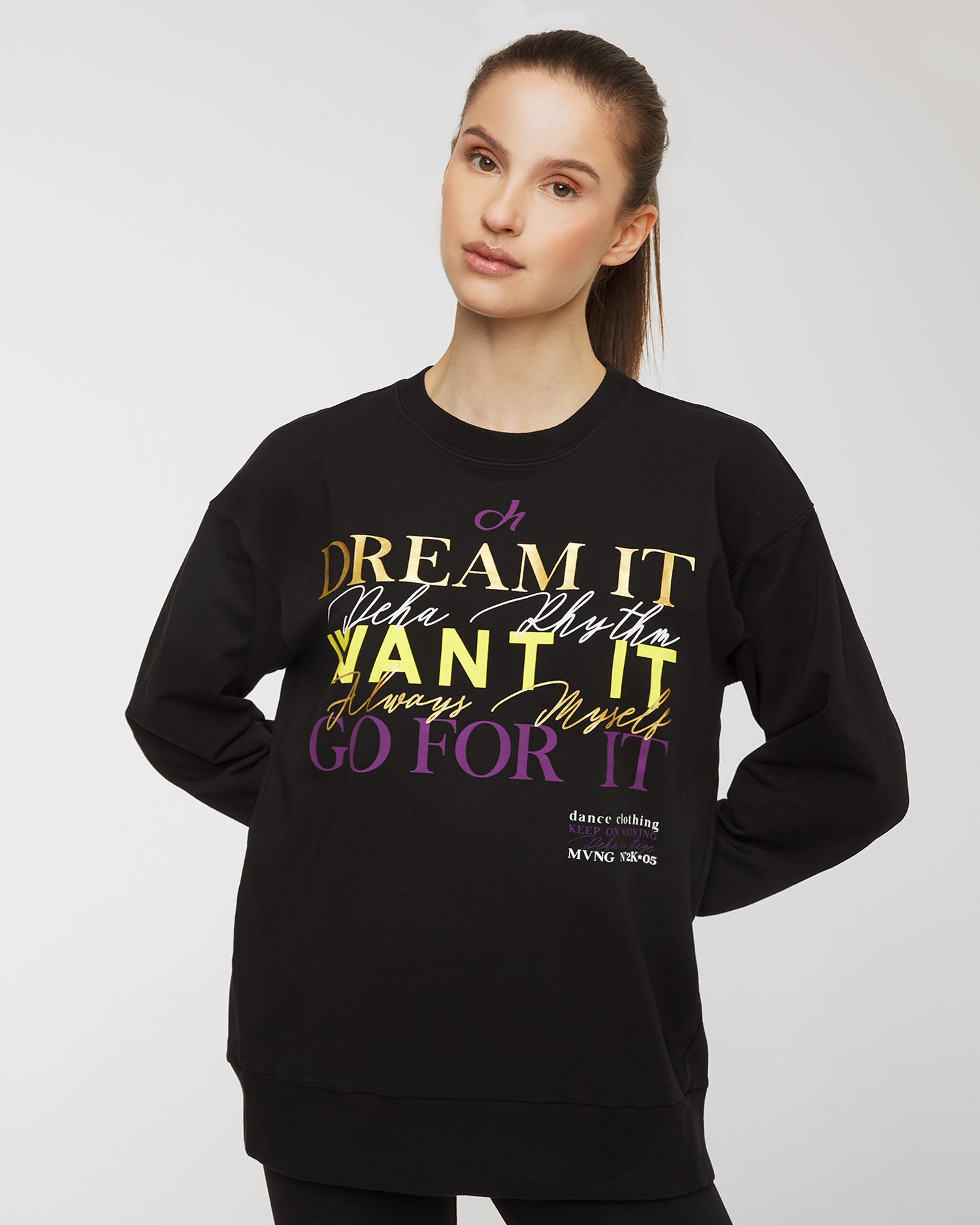 Mikina DEHA MOVE, Barva/Vzor: Print,Czarny