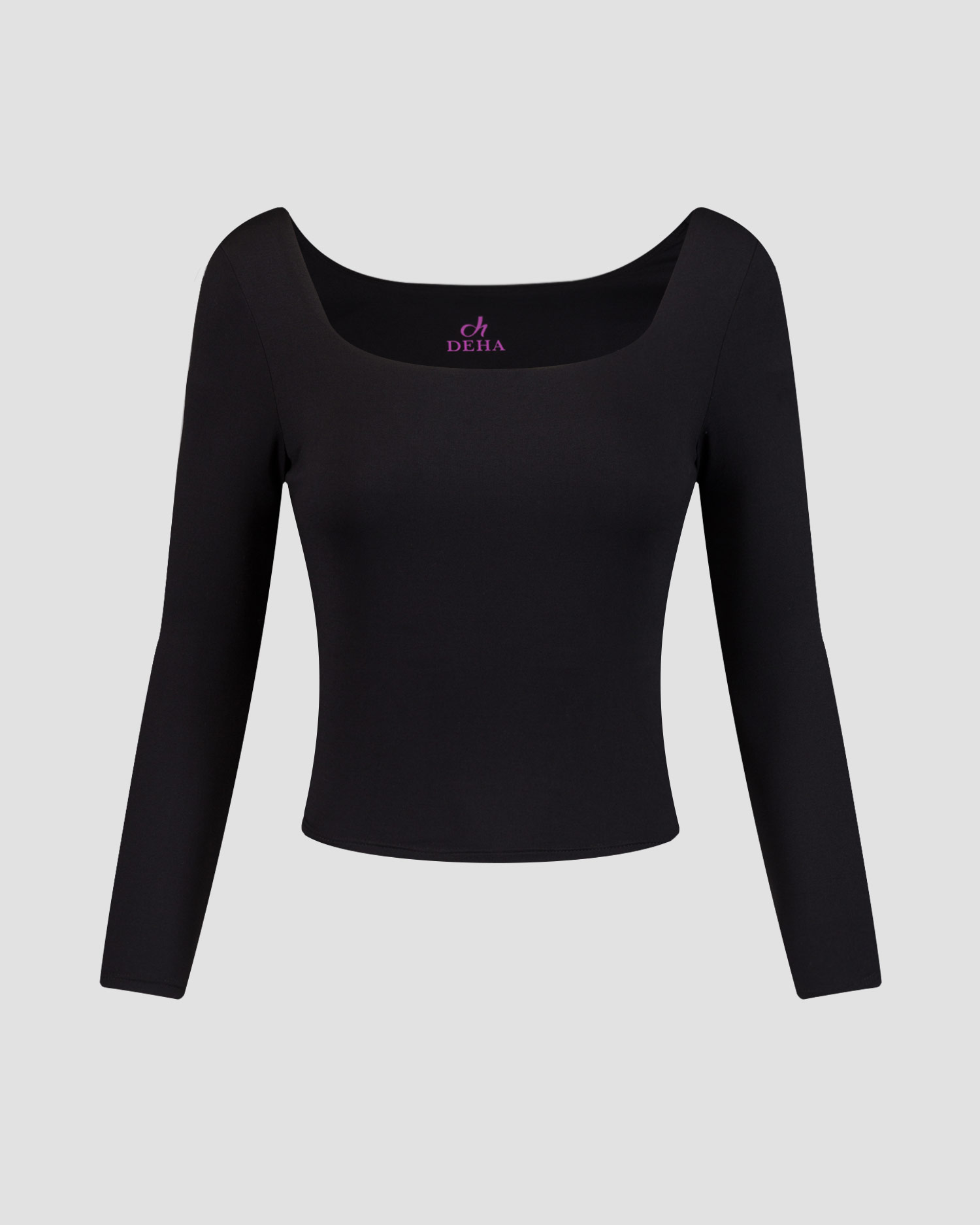 Deha Crop-Top für Damen in Schwarz