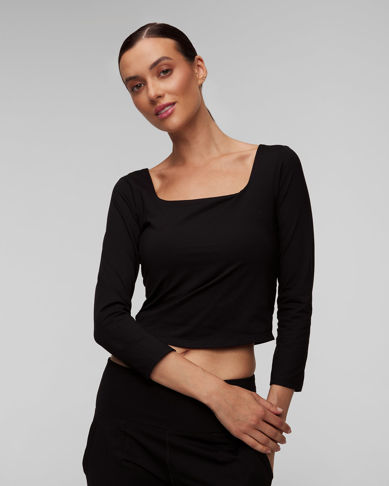 Deha Crop-Top für Damen in Schwarz