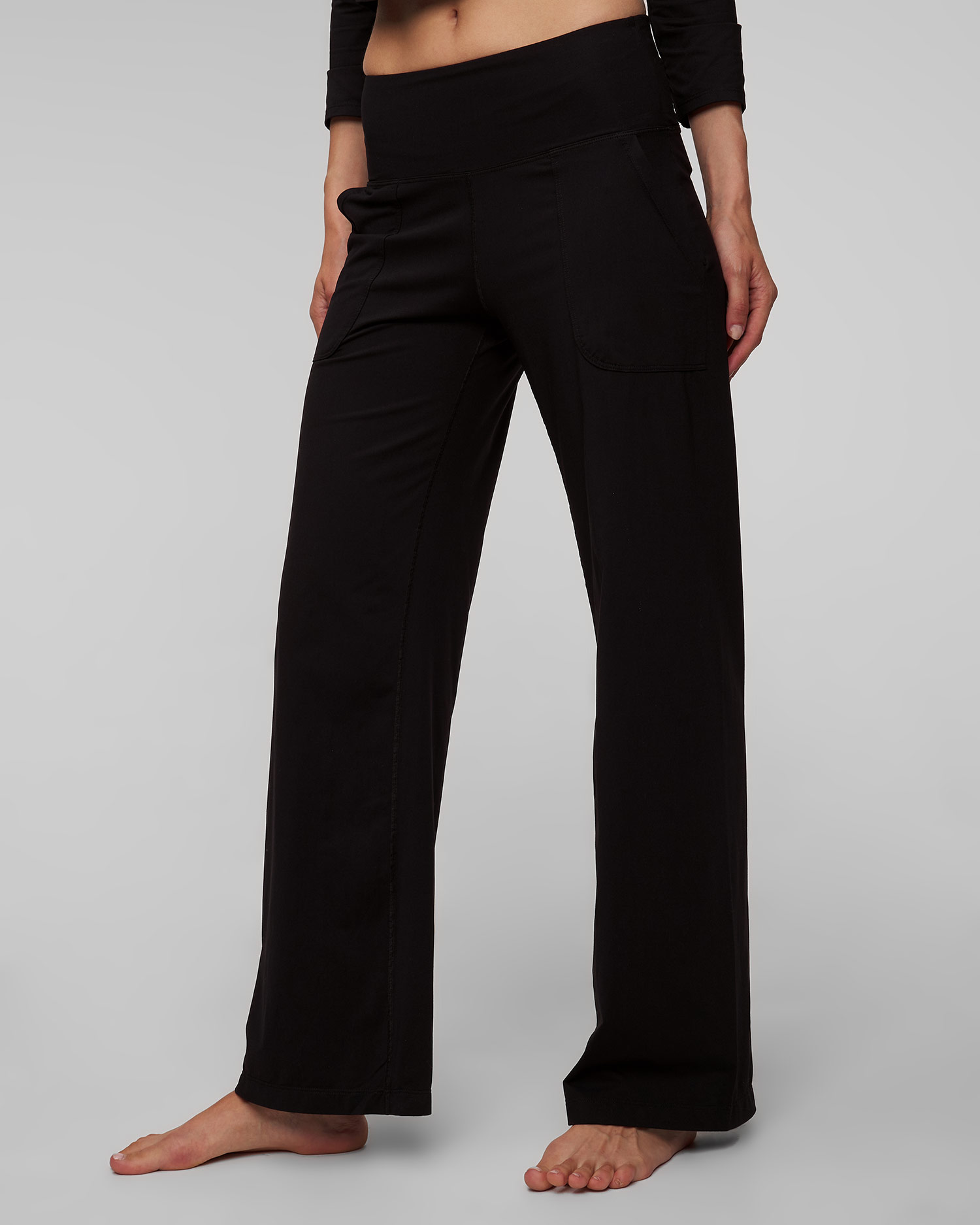 Deha Damenhose aus Mikrofaser in Schwarz