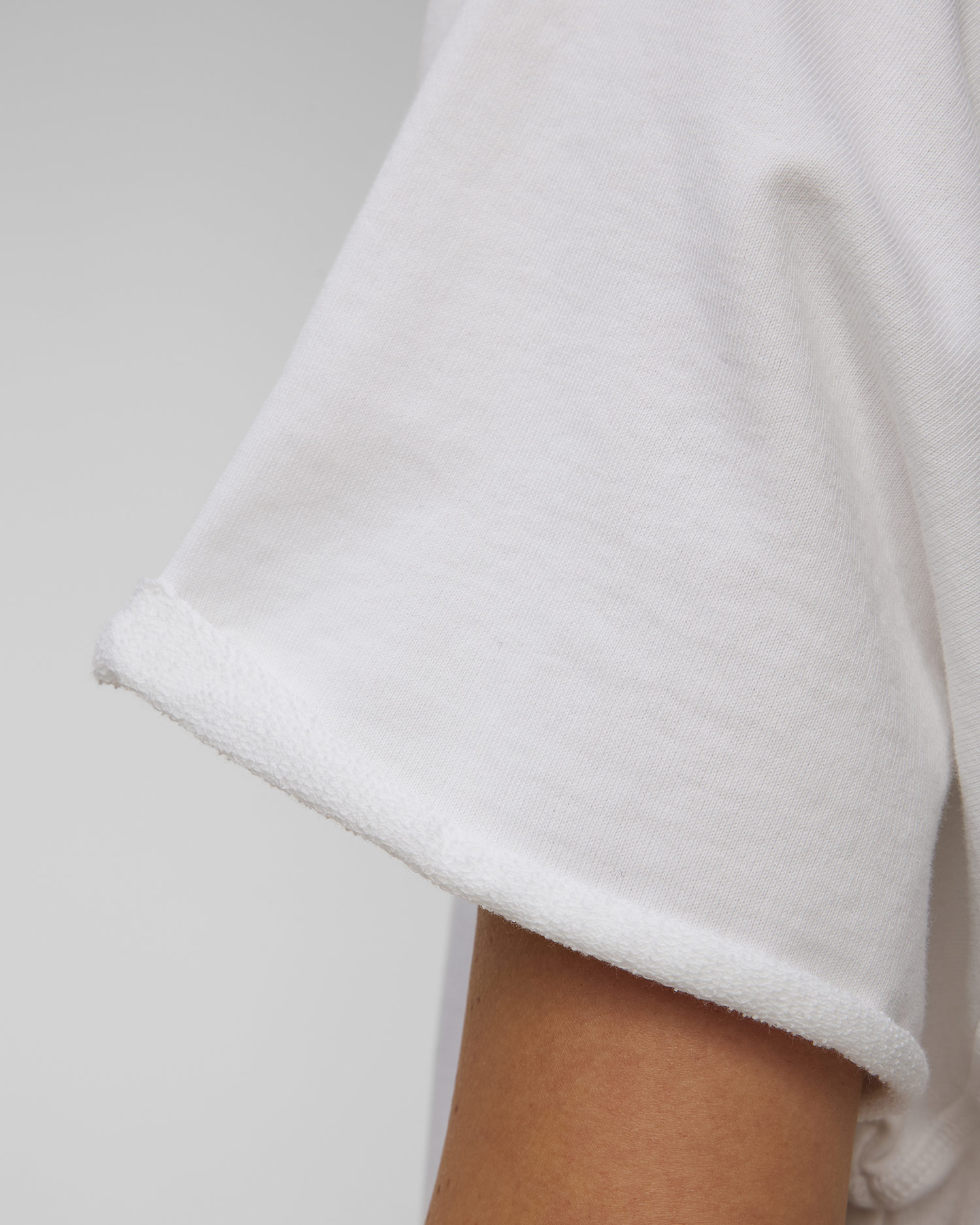 Bílá dámská mikina s krátkými rukávy Deha