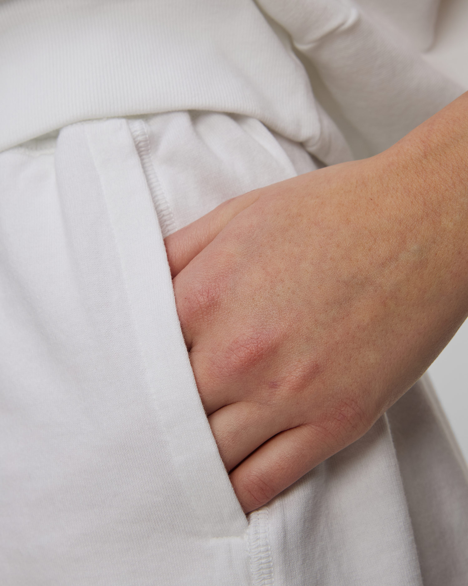 Short de survêtement blanc pour femmes Deha