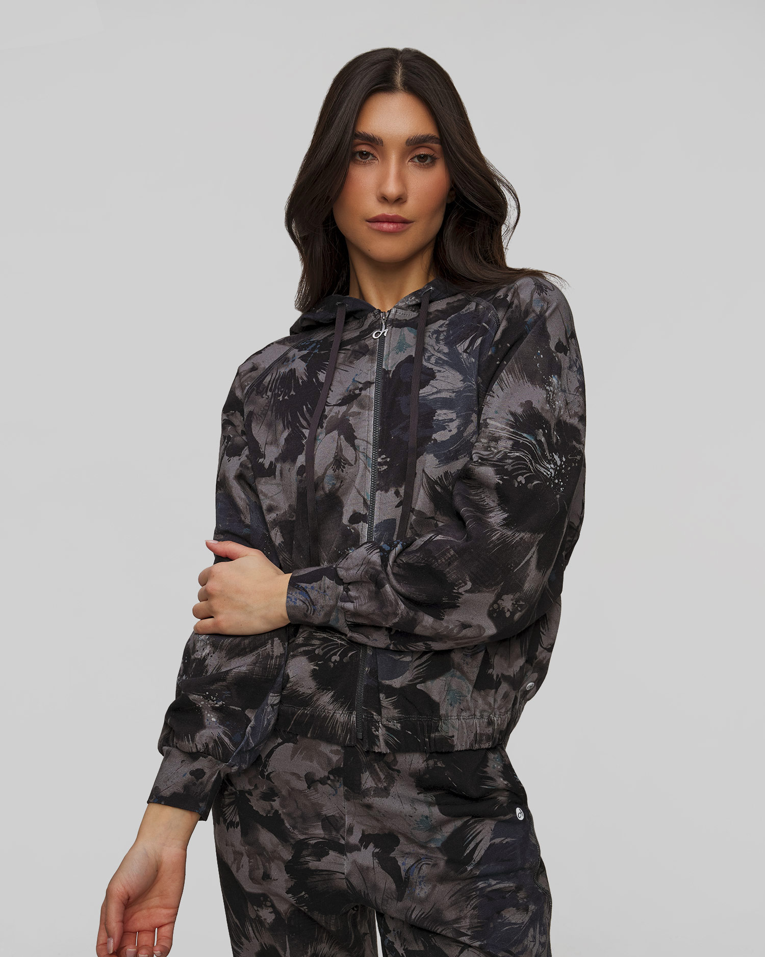 Sweat-shirt à capuche zippé pour femmes Deha