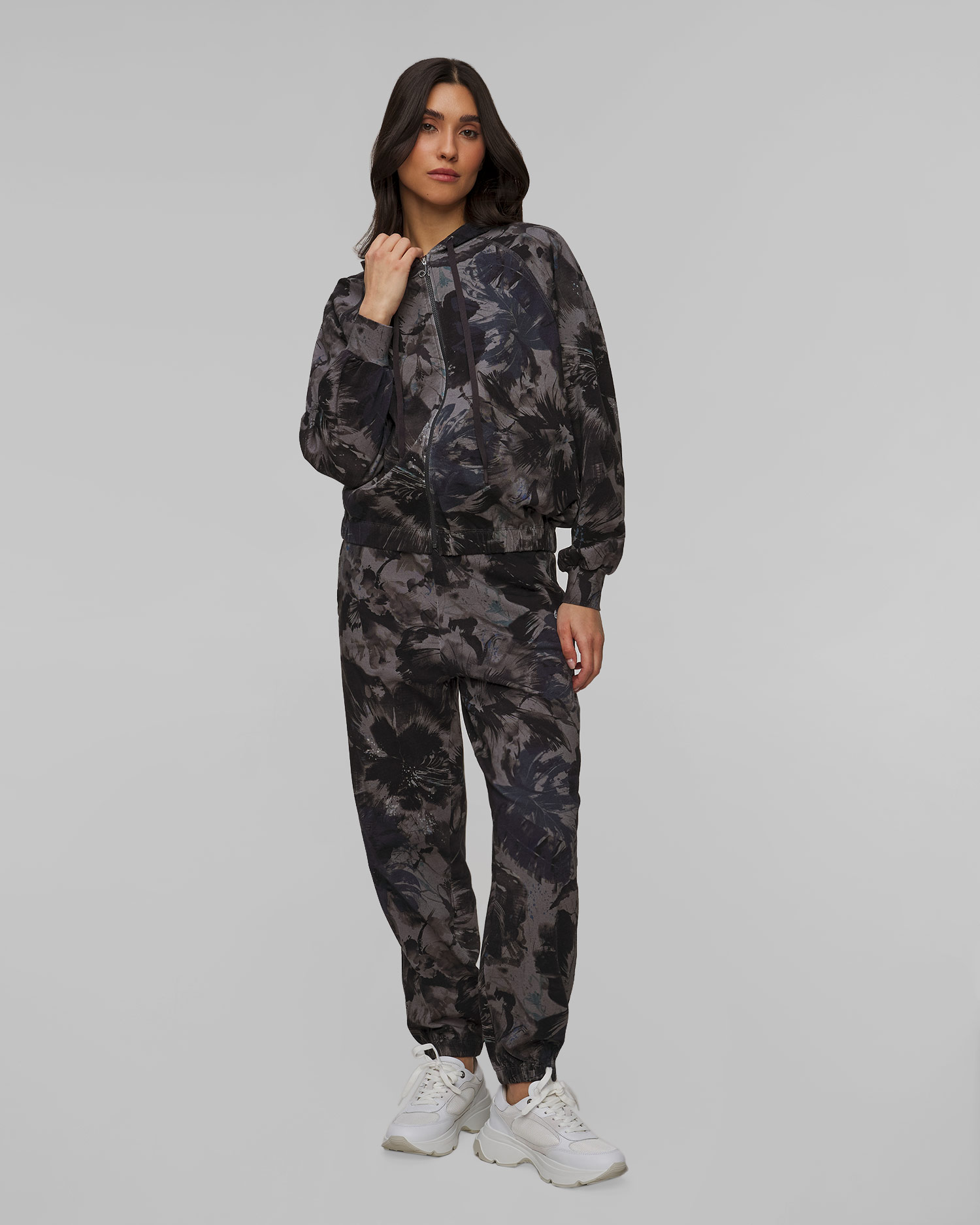 Sweat-shirt à capuche zippé pour femmes Deha