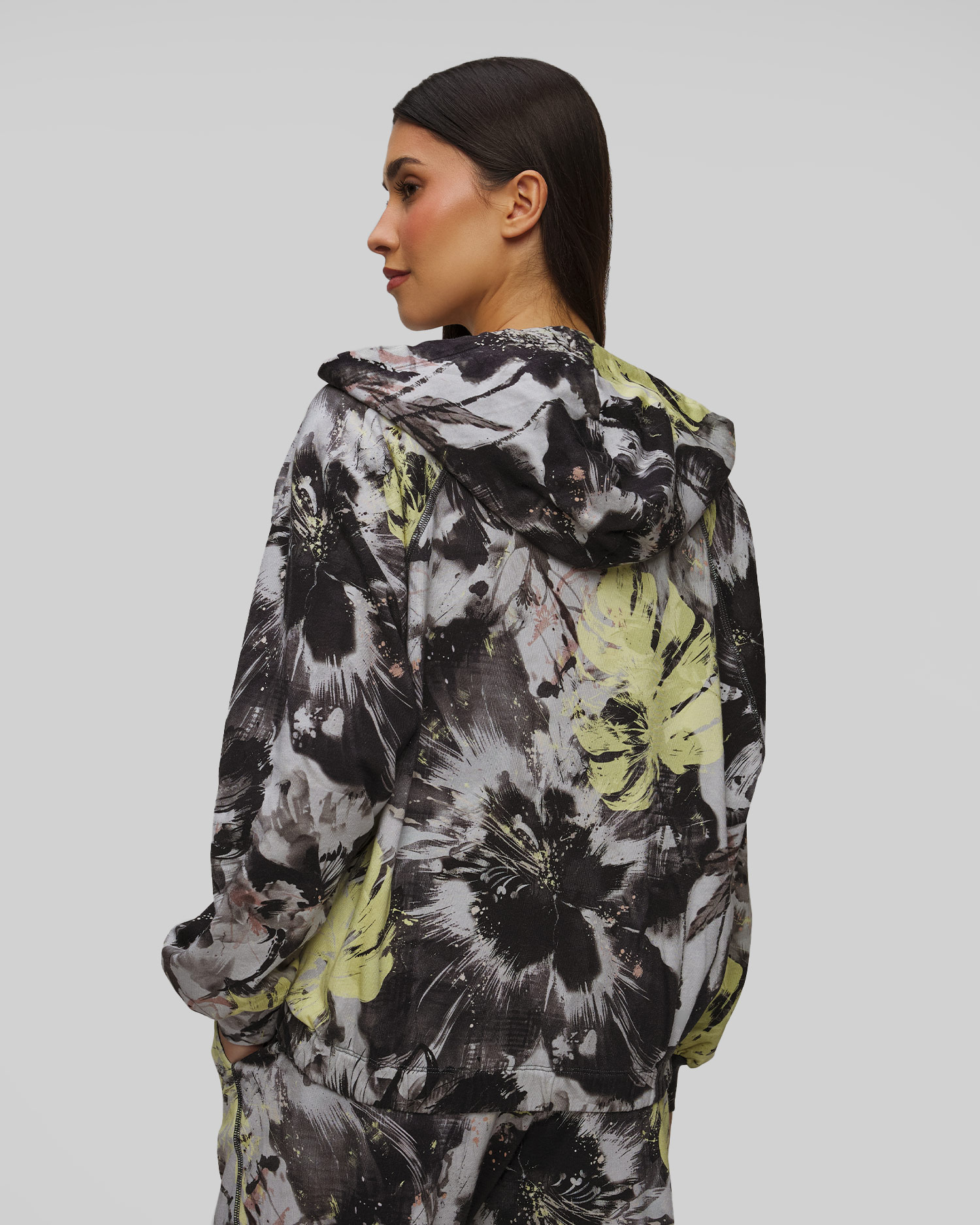 Sweat-shirt à capuche zippé pour femmes Deha
