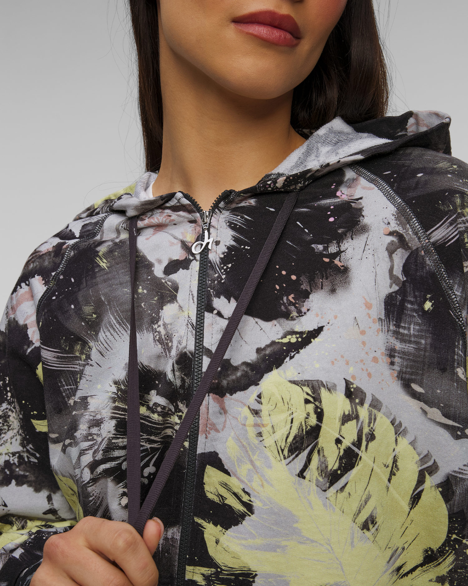 Sweat-shirt à capuche zippé pour femmes Deha