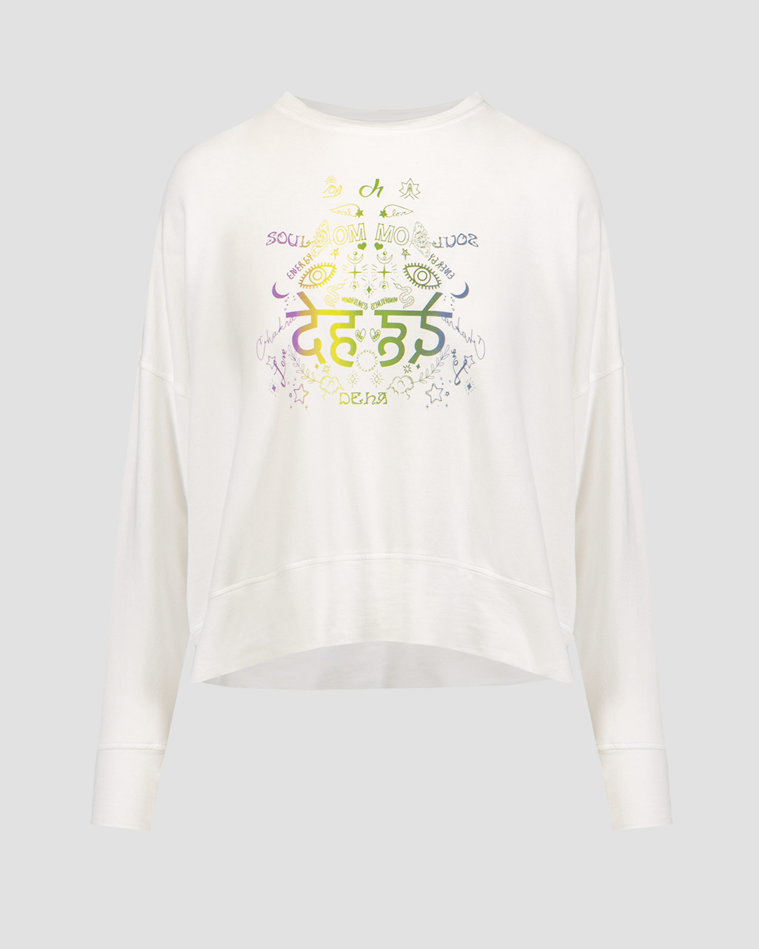 Sweat-shirt blanc pour femmes Deha