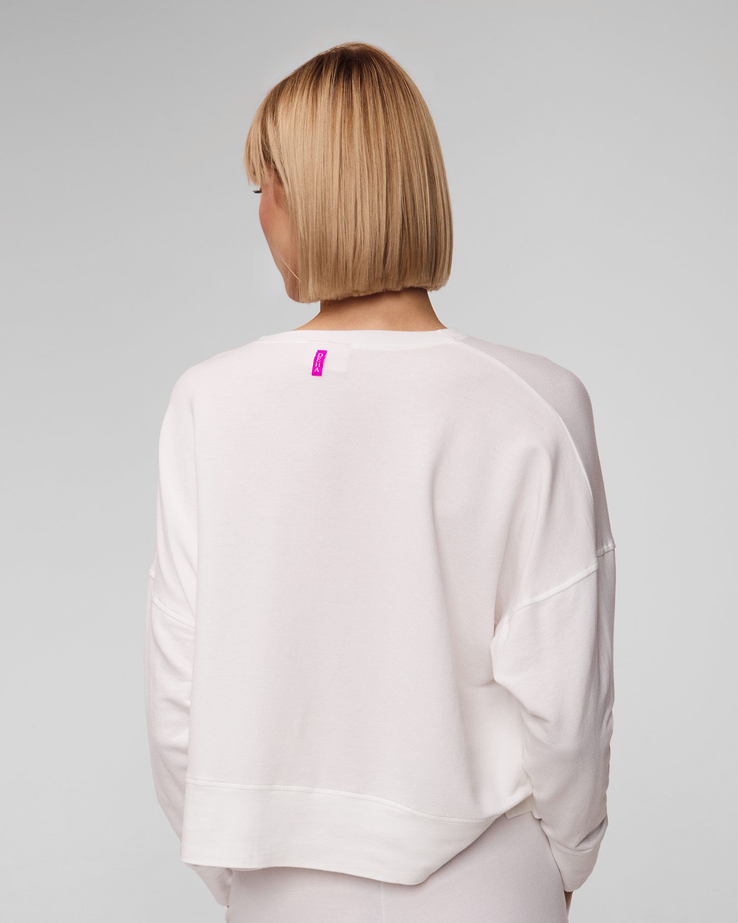 Sweat-shirt blanc pour femmes Deha