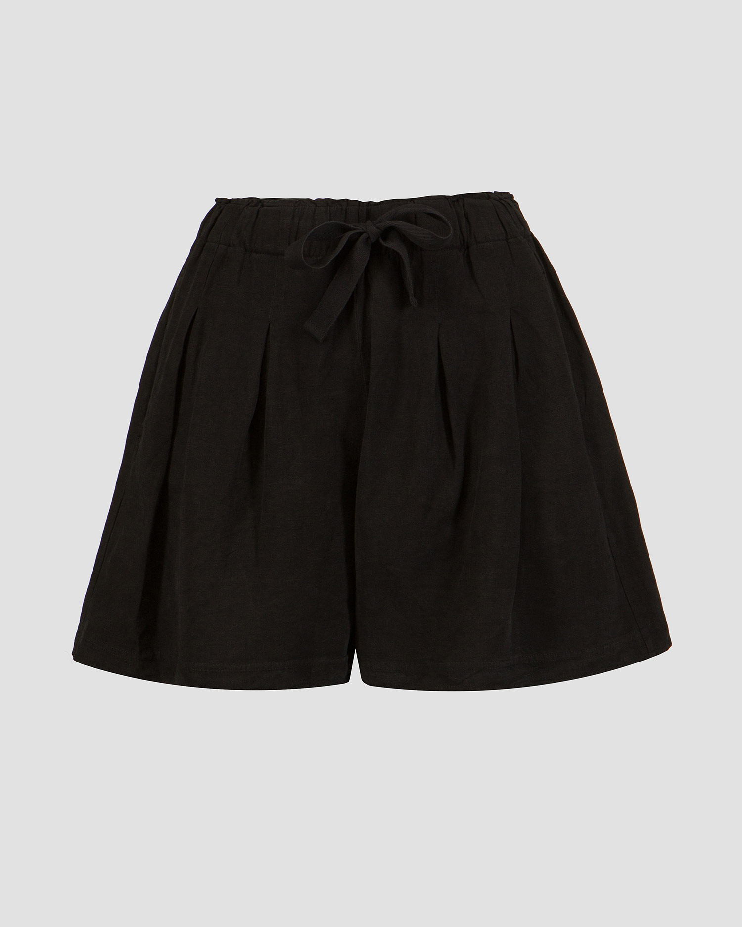 Deha Damenshorts aus Leinen in Schwarz