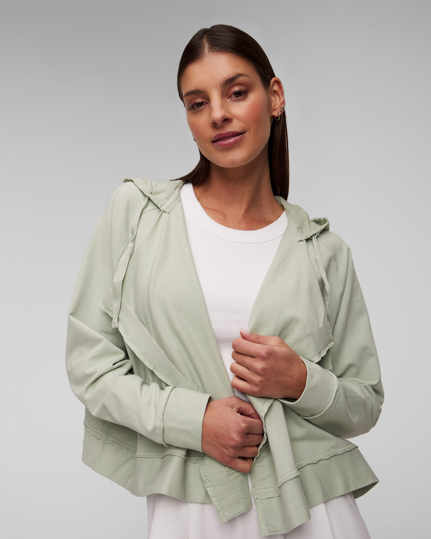 Sweat-shirt vert pour femmes Deha