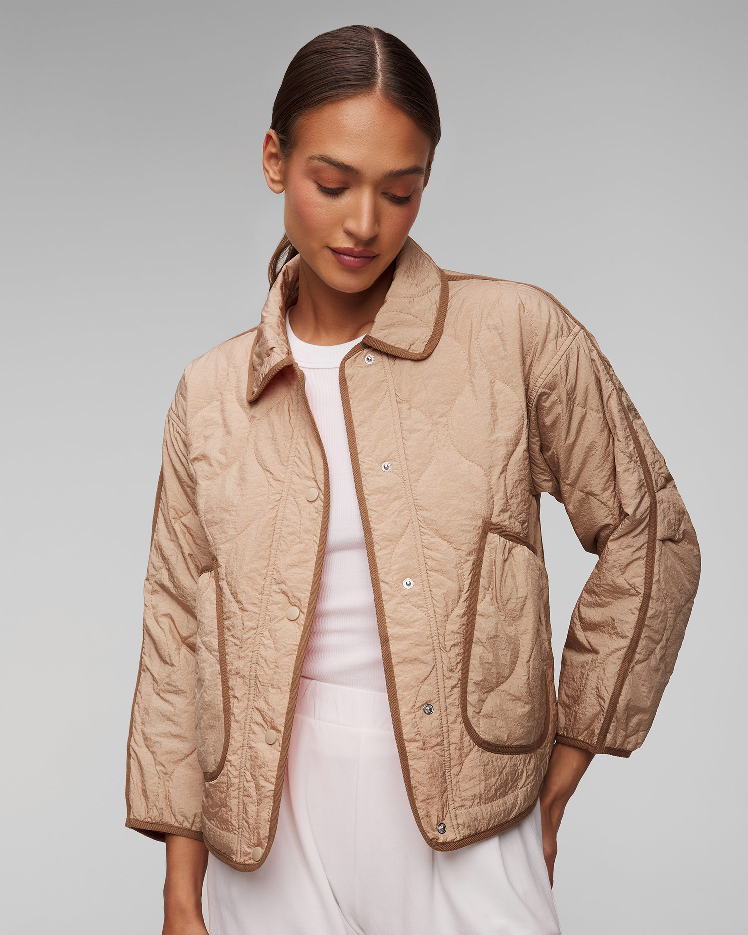 Women's beige jacket Deha