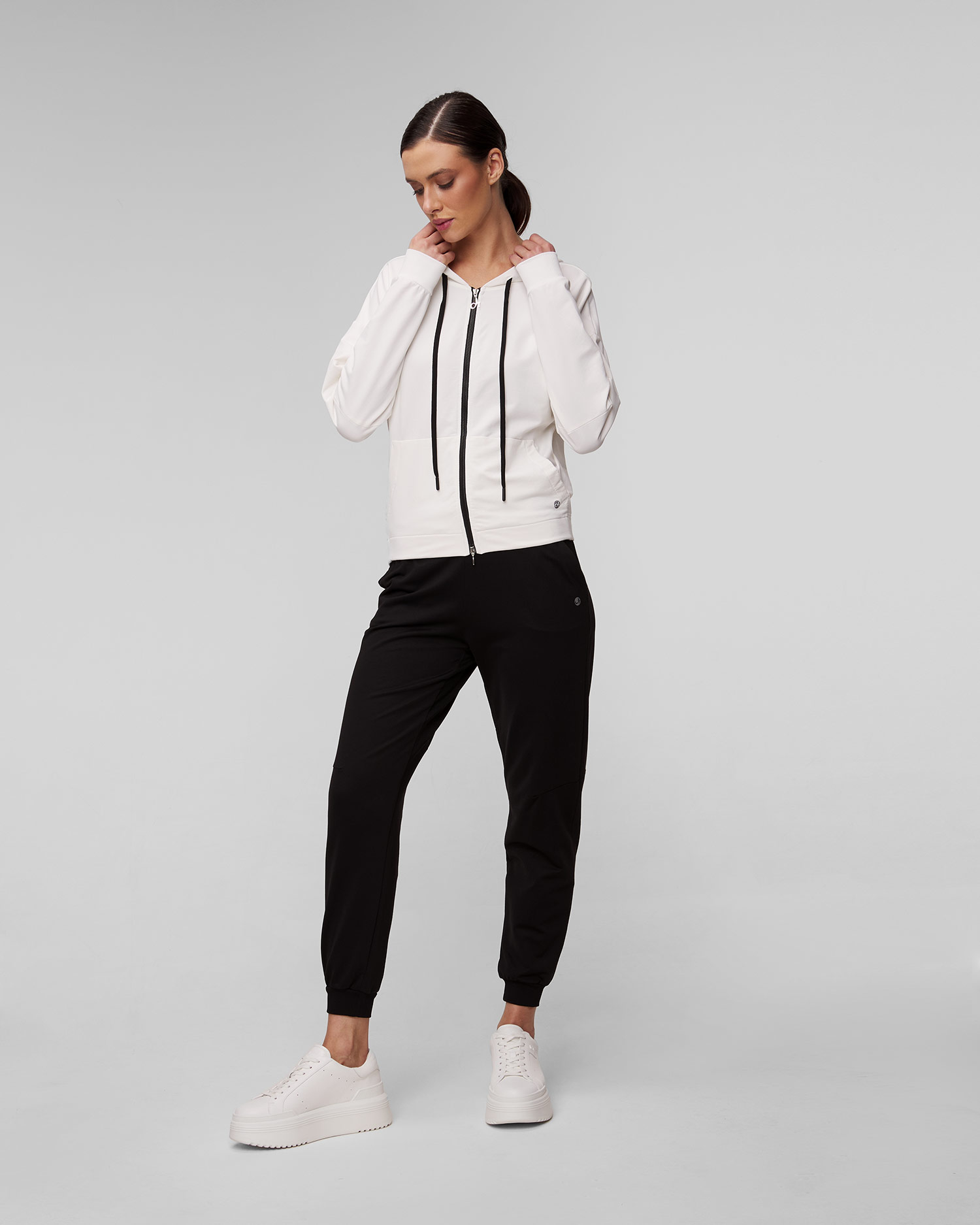 Sweat-shirt blanc pour femmes Deha