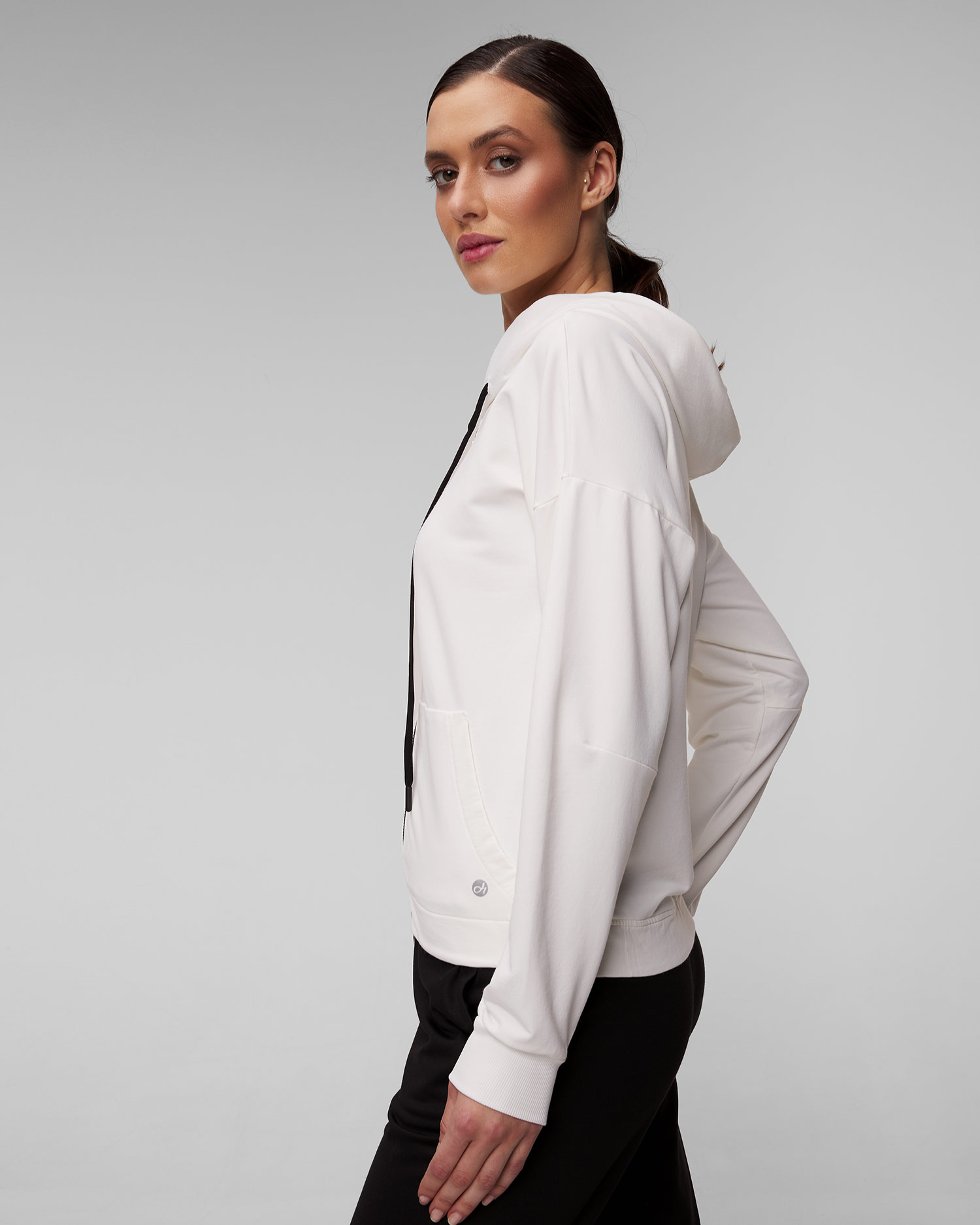 Sweat-shirt blanc pour femmes Deha