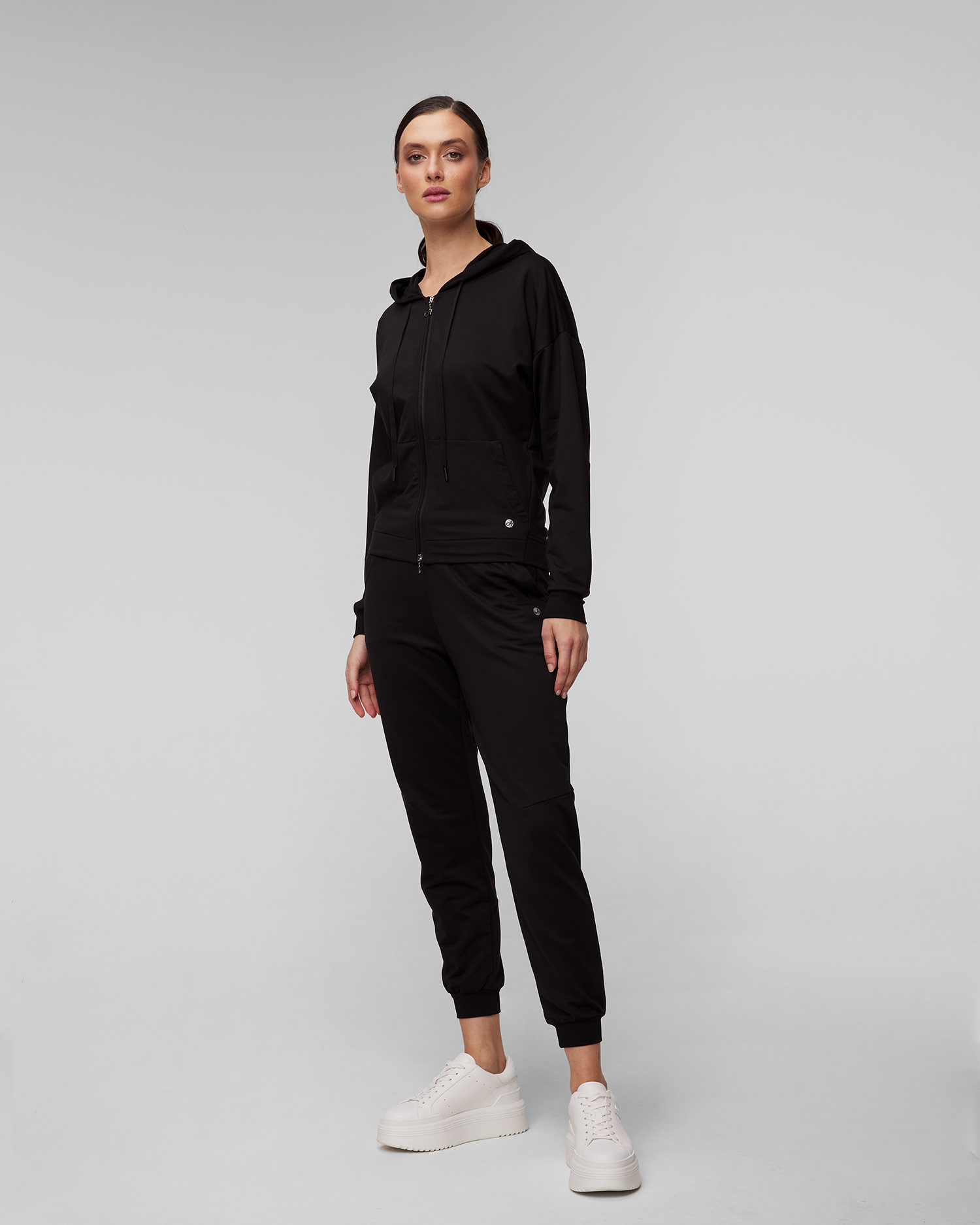 Sweat-shirt noir pour femmes Deha