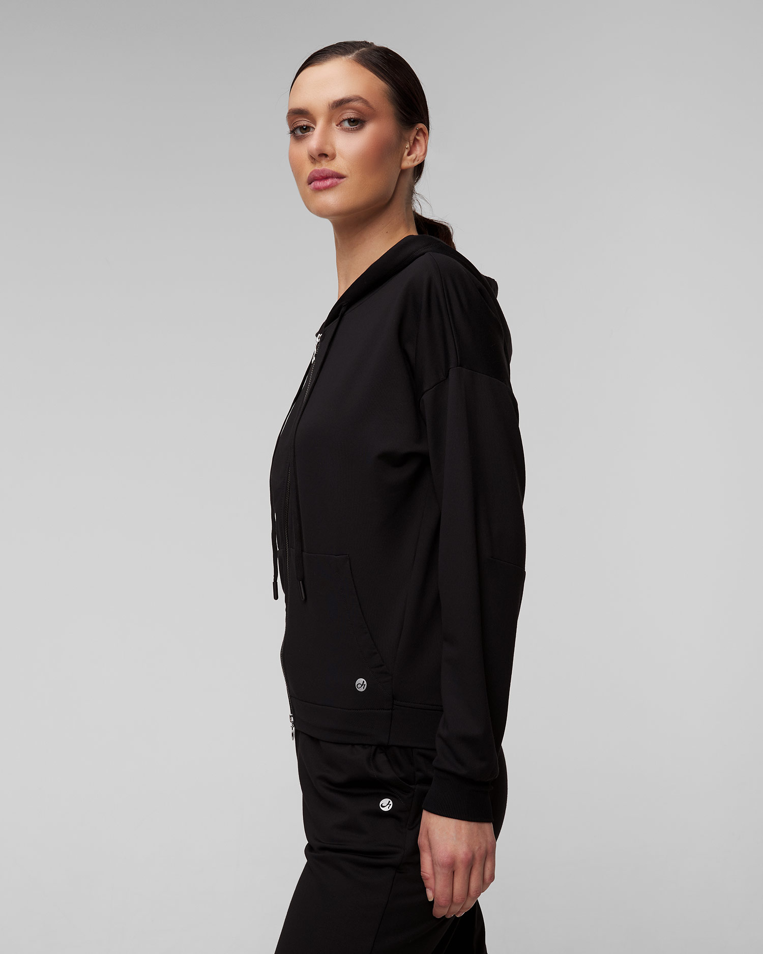 Sweat-shirt noir pour femmes Deha