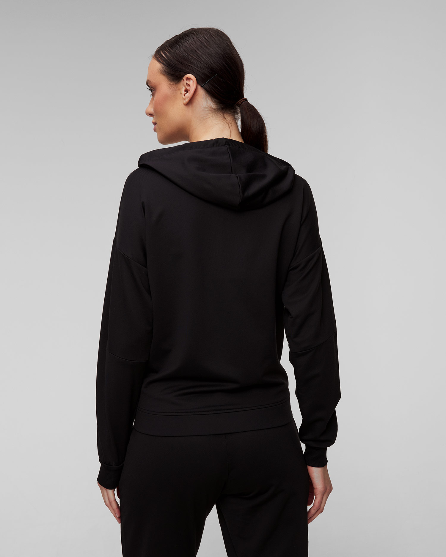 Sweat-shirt noir pour femmes Deha