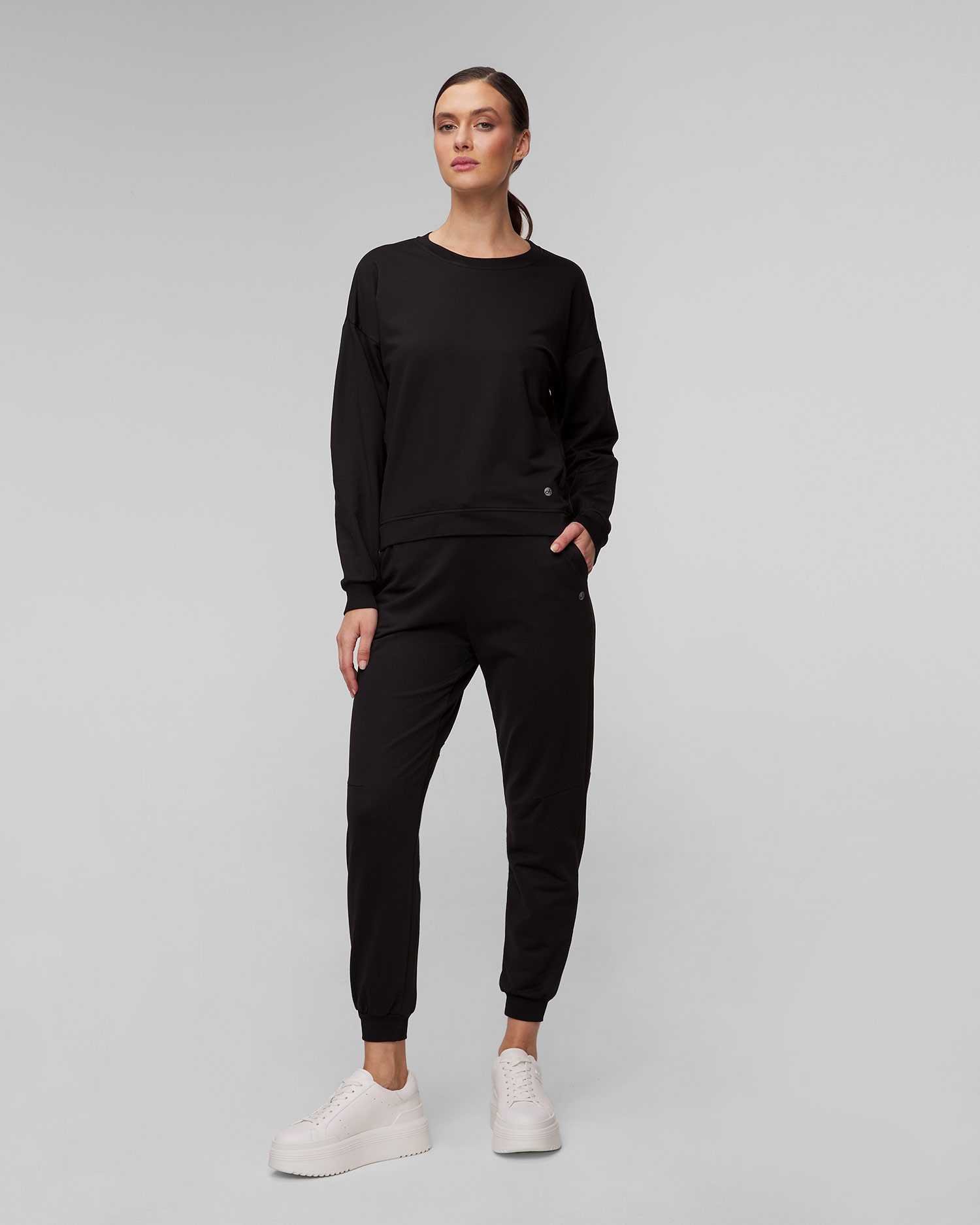Sweat-shirt noir pour femmes Deha