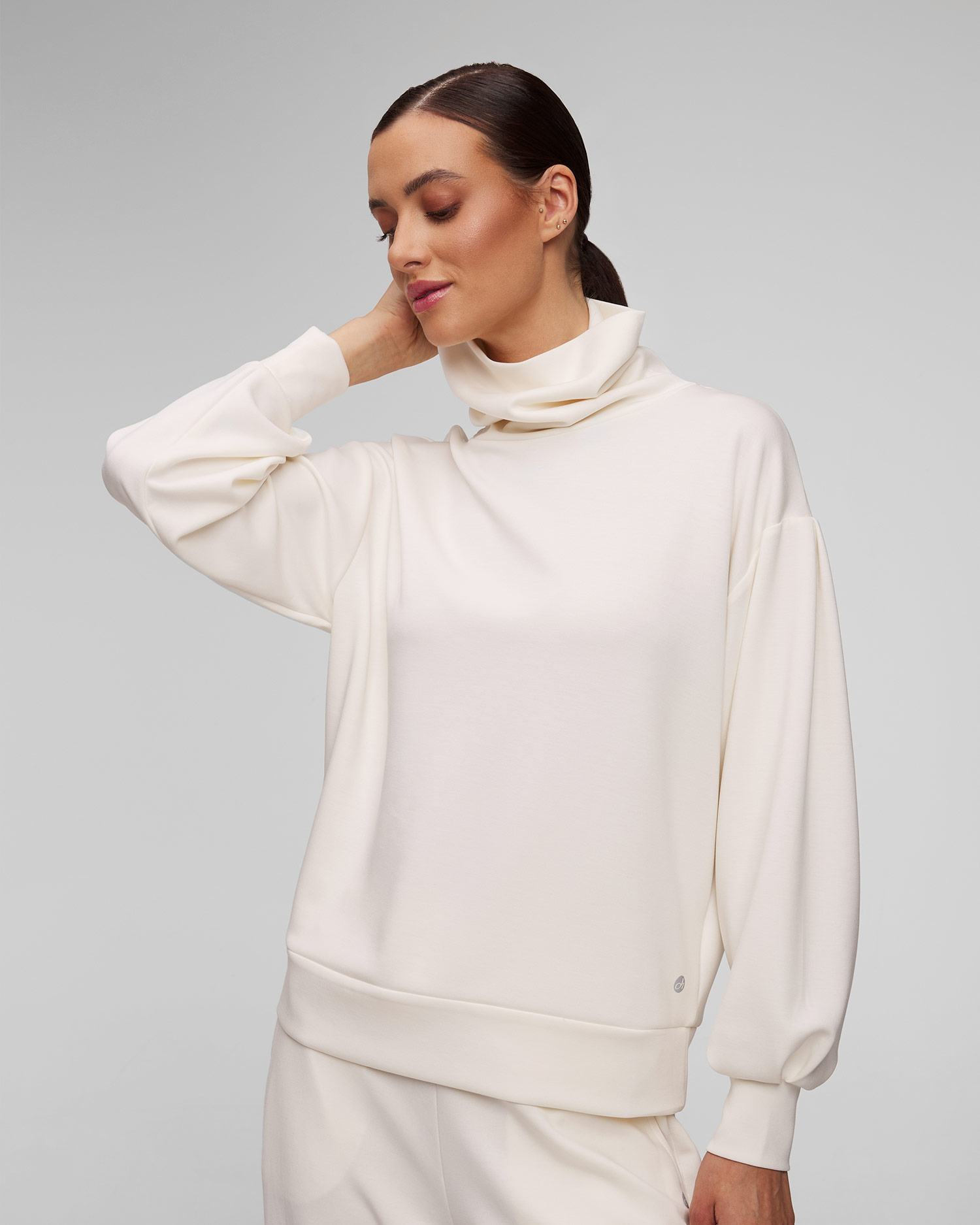 Deha Damen-Sweatshirt aus Modal in Weiß