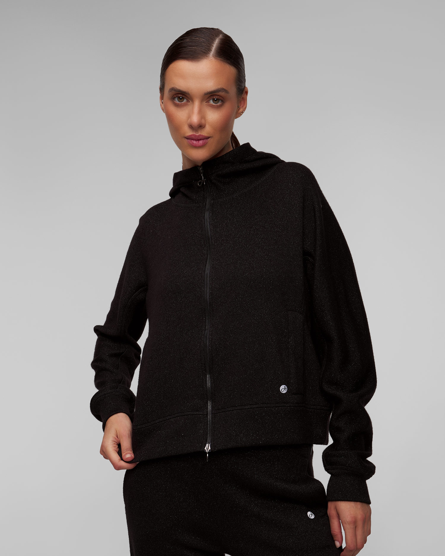 Women's grey knitted sweatshirt Deha