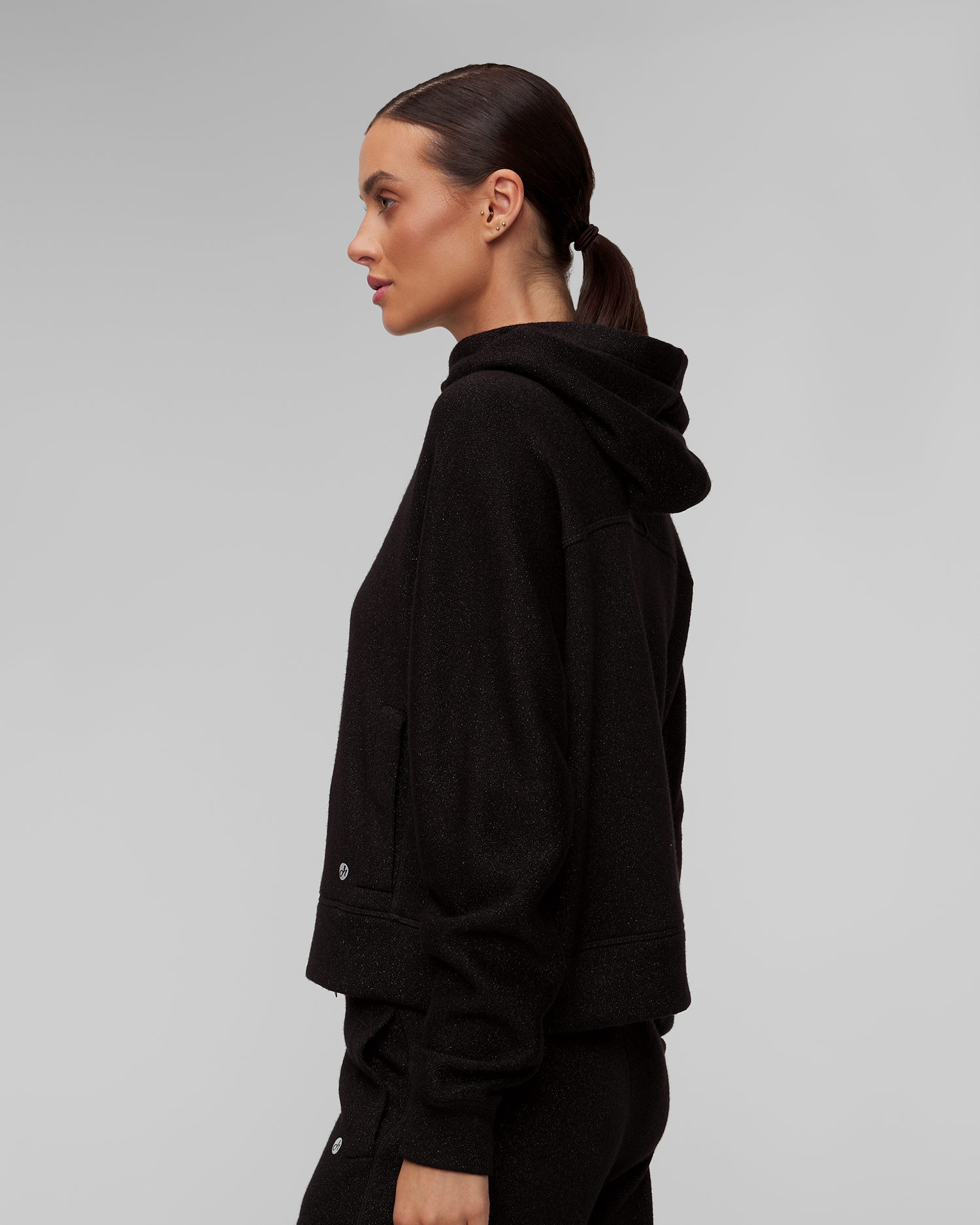 Women's grey knitted sweatshirt Deha