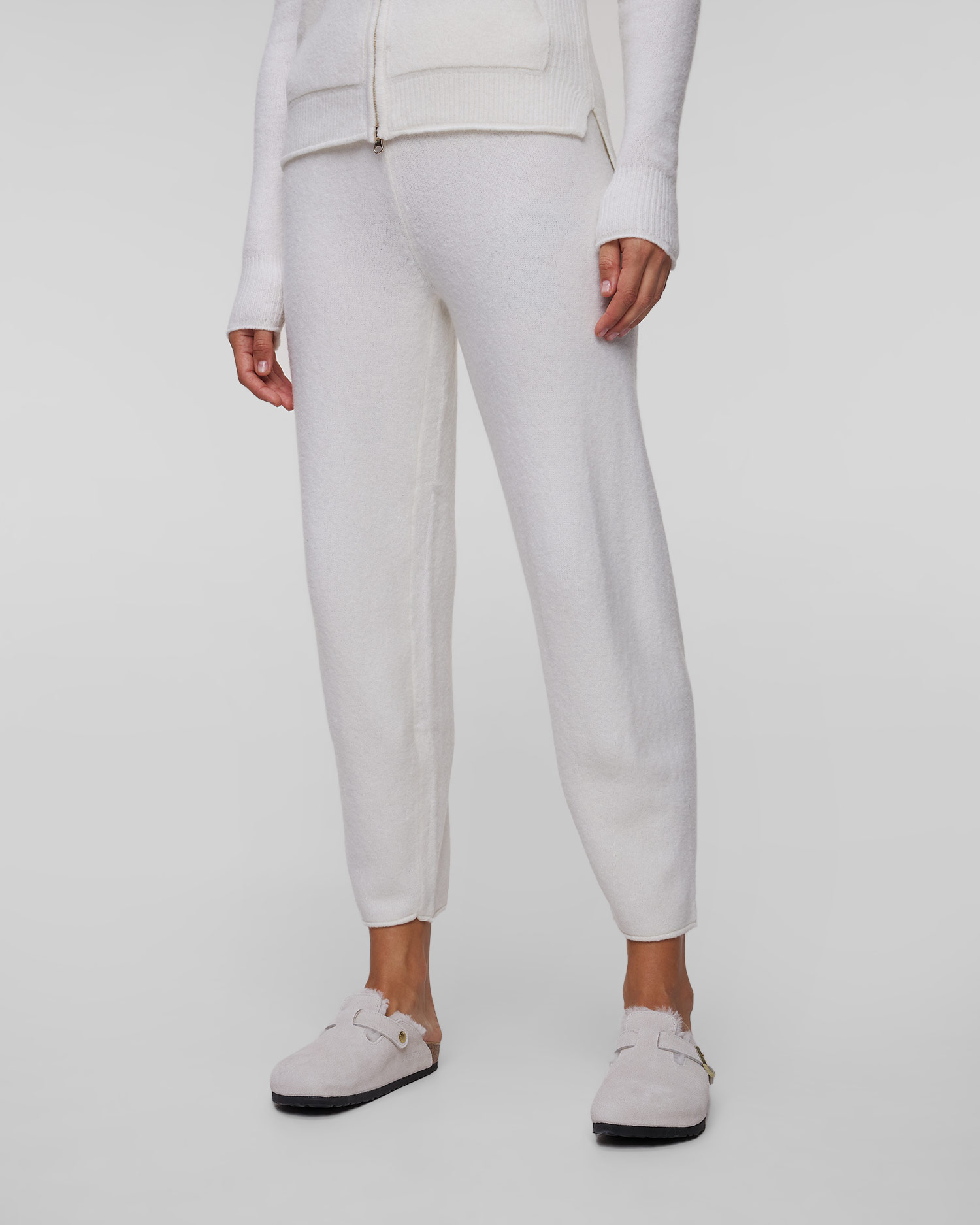 Pantaloni bianchi in maglia da donna Deha