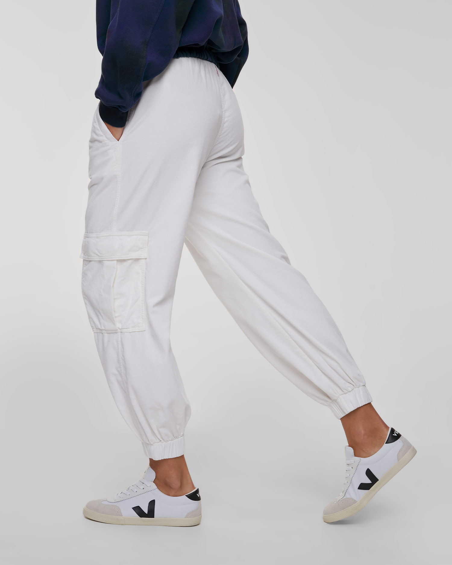 Deha Cord-Cargohose in Weiß
