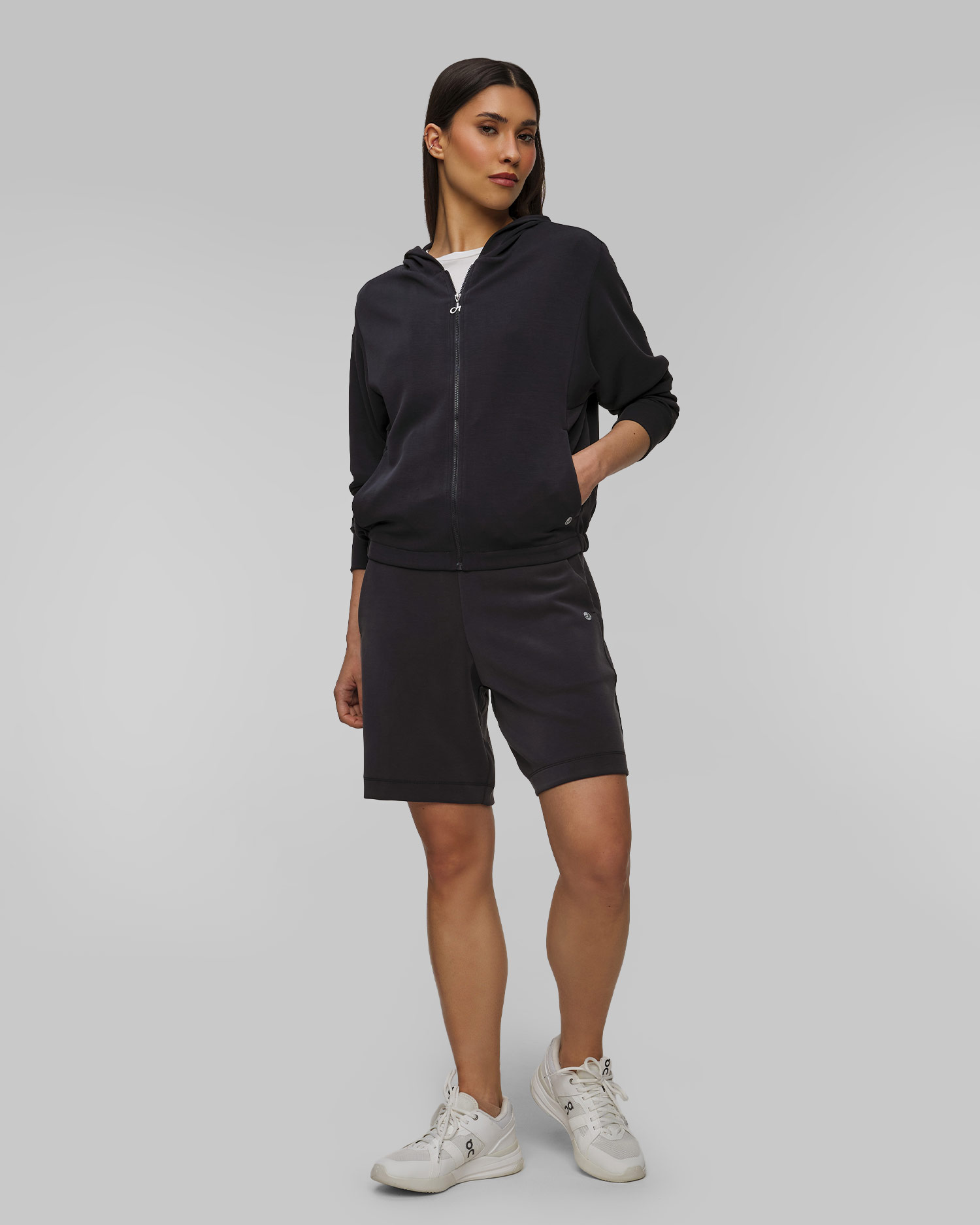 Deha Damen-Sweatshirt aus Modal in Schwarz
