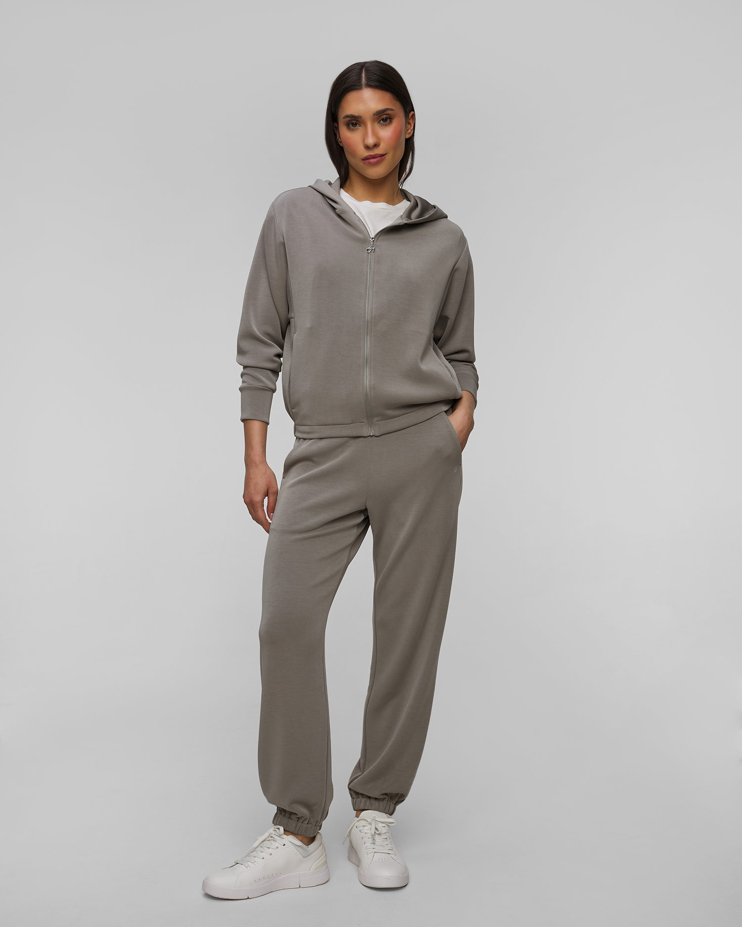 Deha Damen-Sweatshirt aus Modal in Khaki