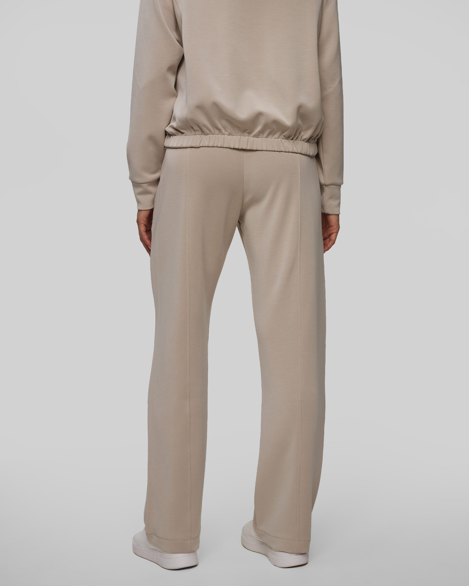 Pantaloni de trening bej din modal pentru femei Deha