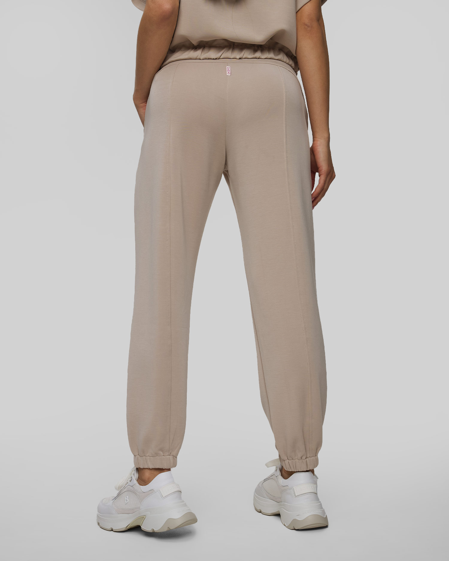 Pantaloni bej din modal pentru femei Deha
