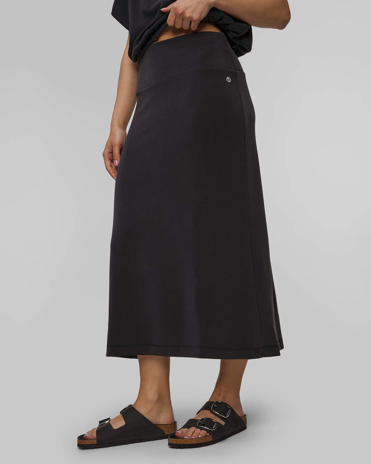 Čierna dlhá sukňa s modalom Deha