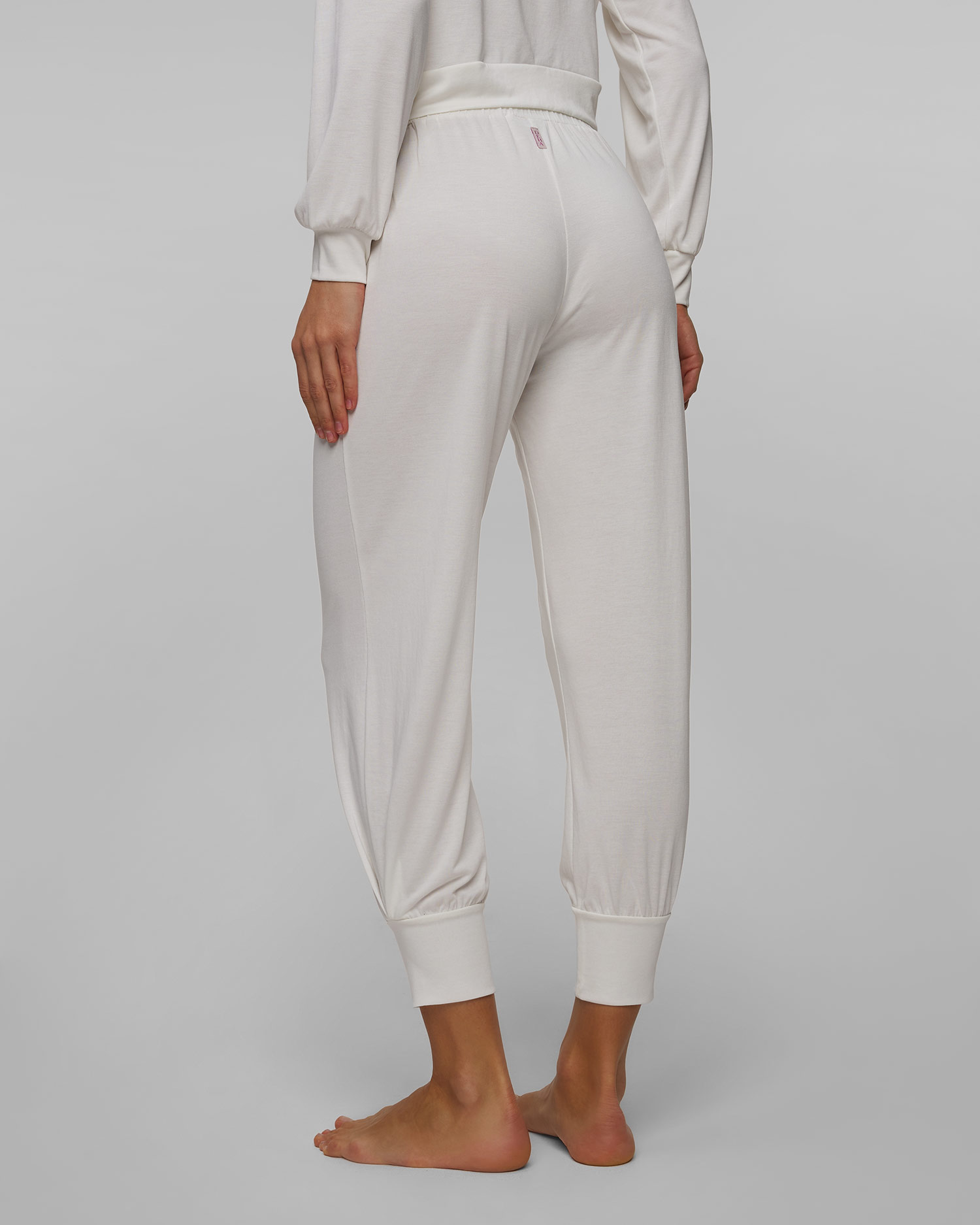 Pantalon de survêtement en modal blanc pour femmes Deha