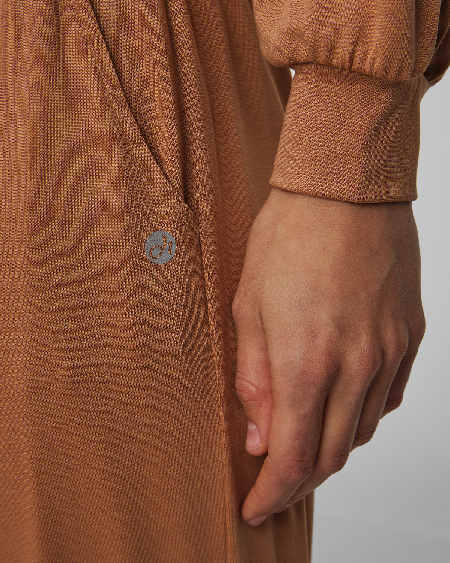 Pantalon de survêtement en modal marron pour femmes Deha