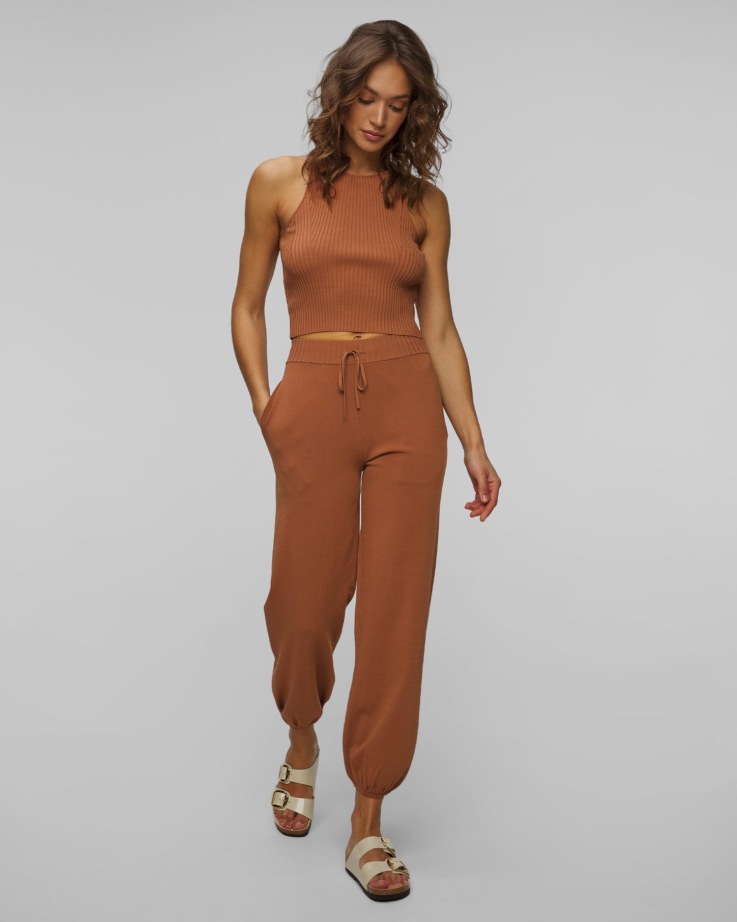 Pantalon en rayonne pour femmes Deha