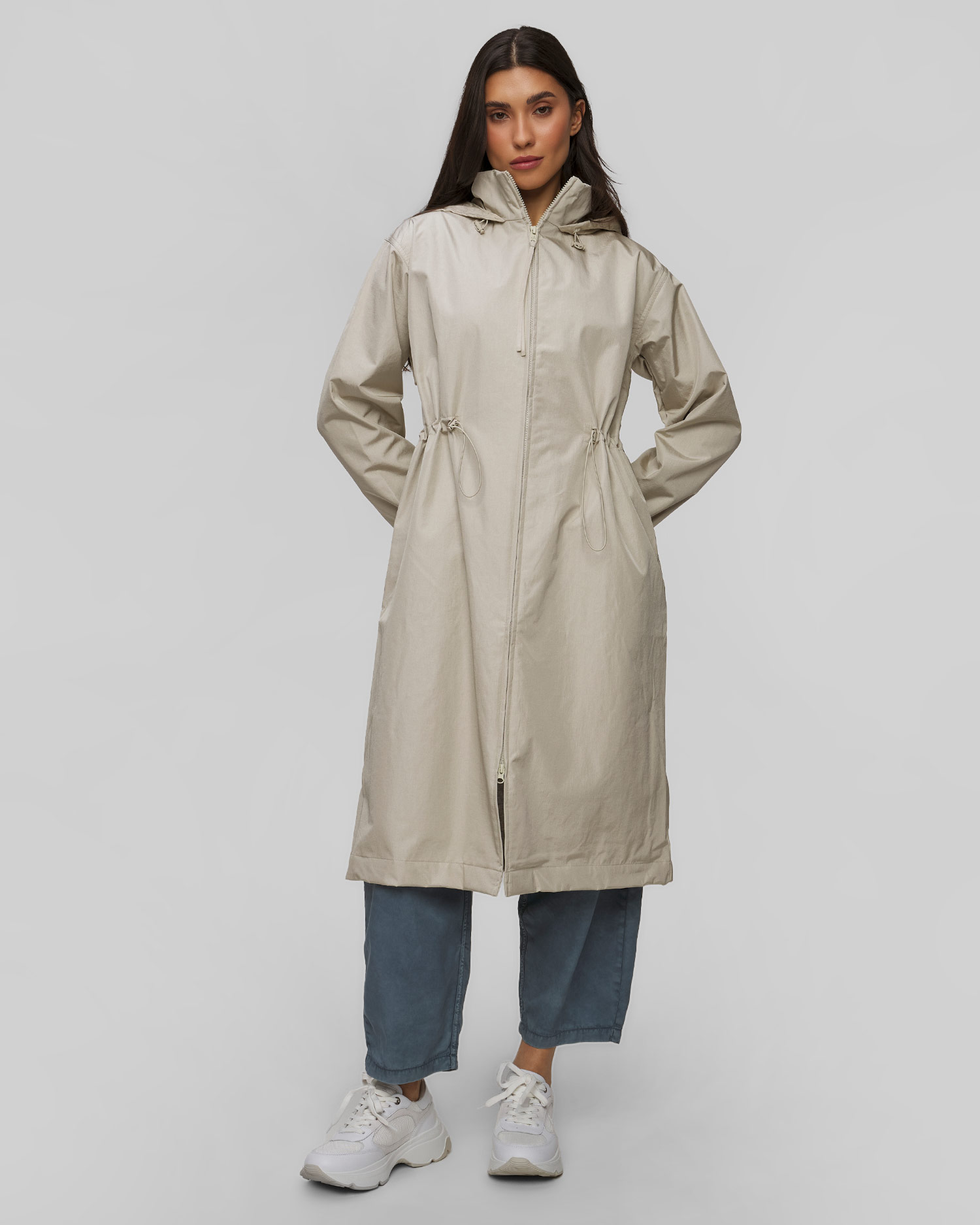 Parka beige pour femmes Deha
