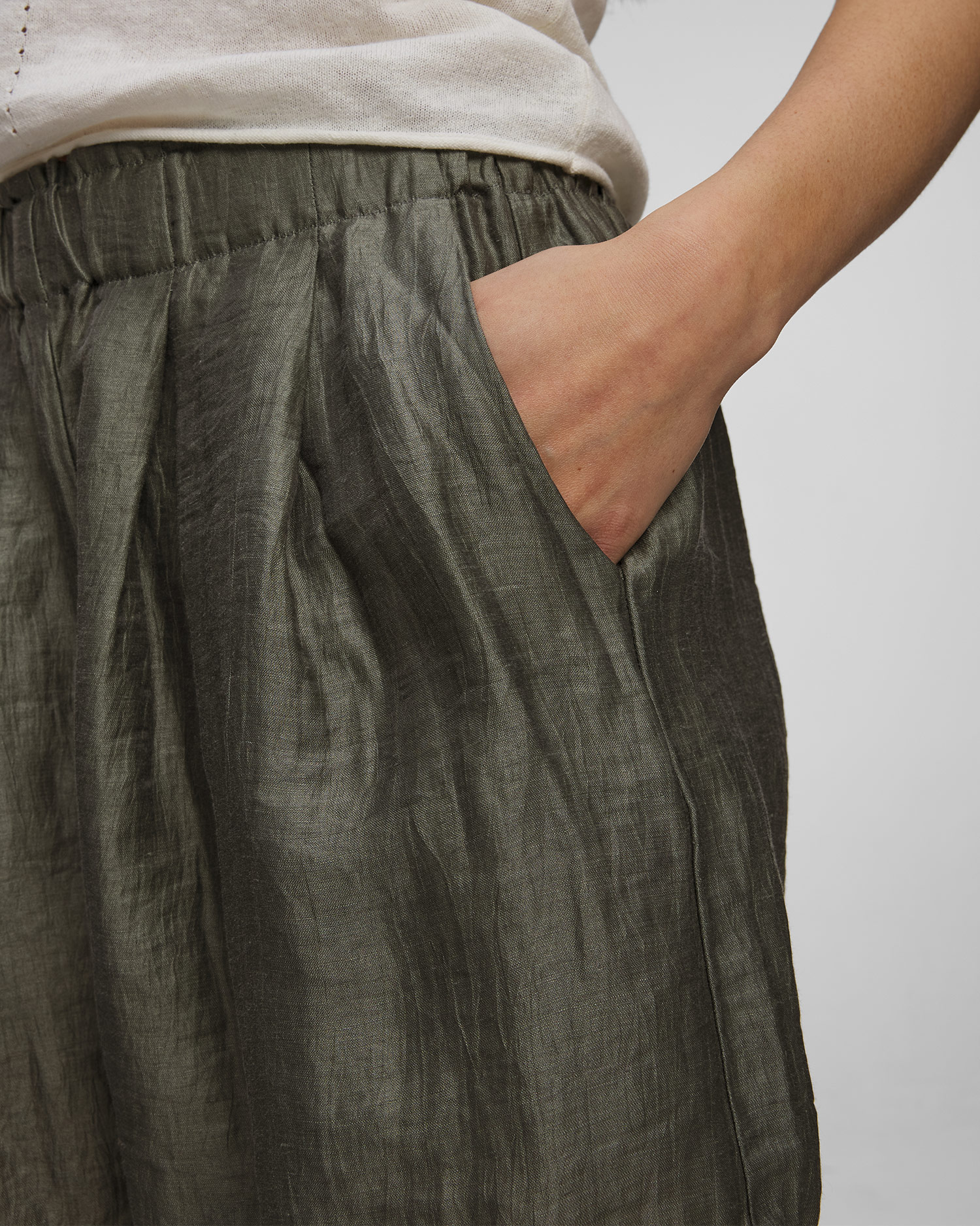 Short en lin pour femmes Deha