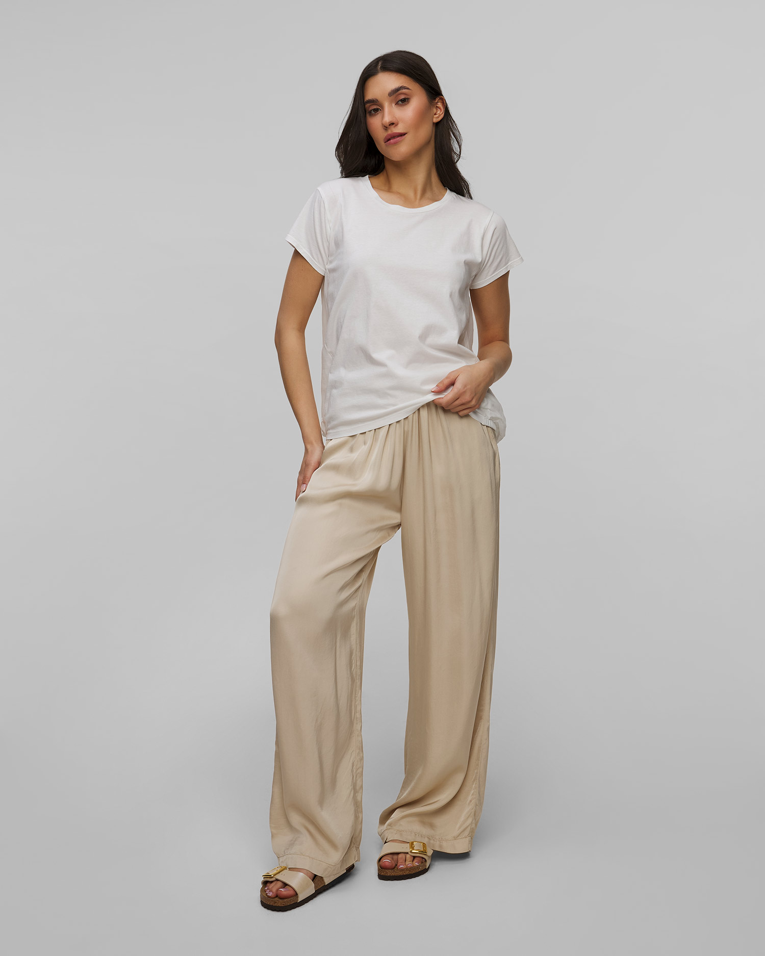 Biały T-shirt damski Deha