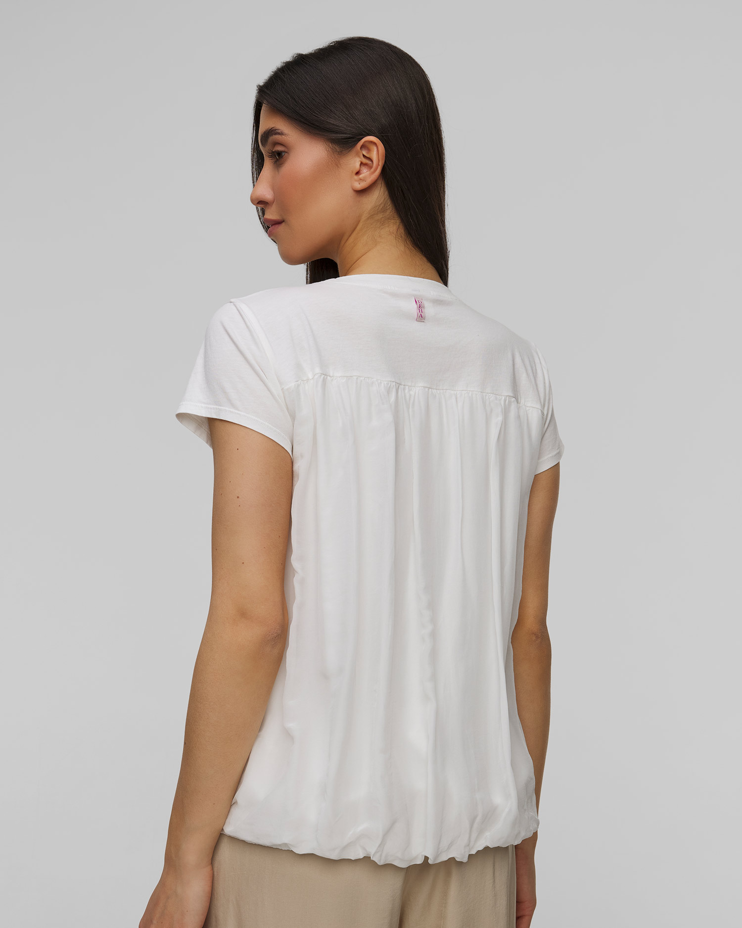 Biały T-shirt damski Deha