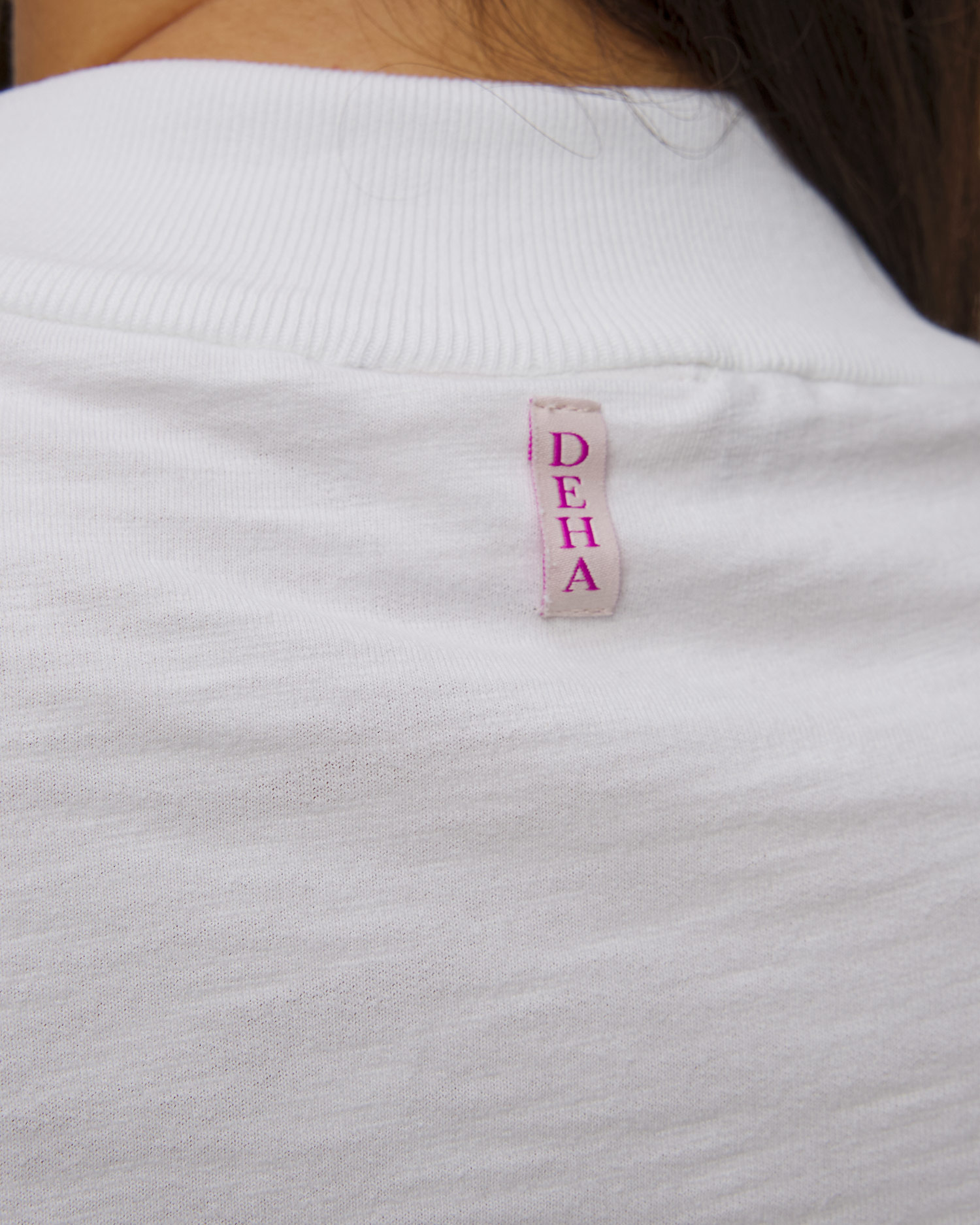 Sweat-shirt zippé blanc pour femmes Deha