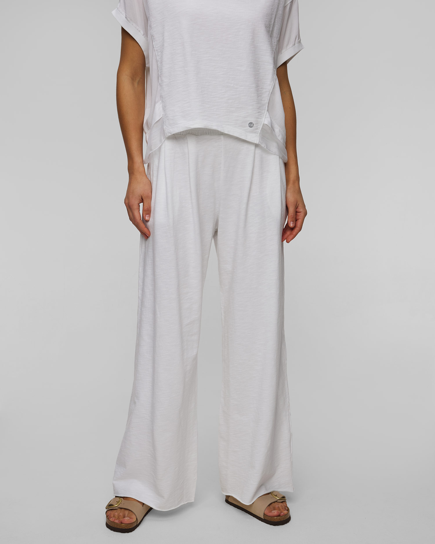 Pantaloni bianchi da donna Deha, Colore/Disegno: Biały