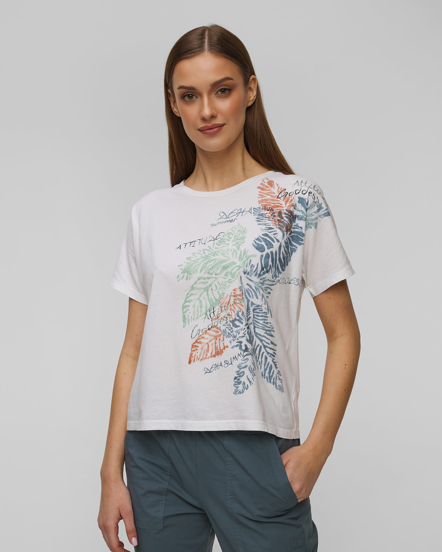 T-shirt en coton biologique pour femmes Deha