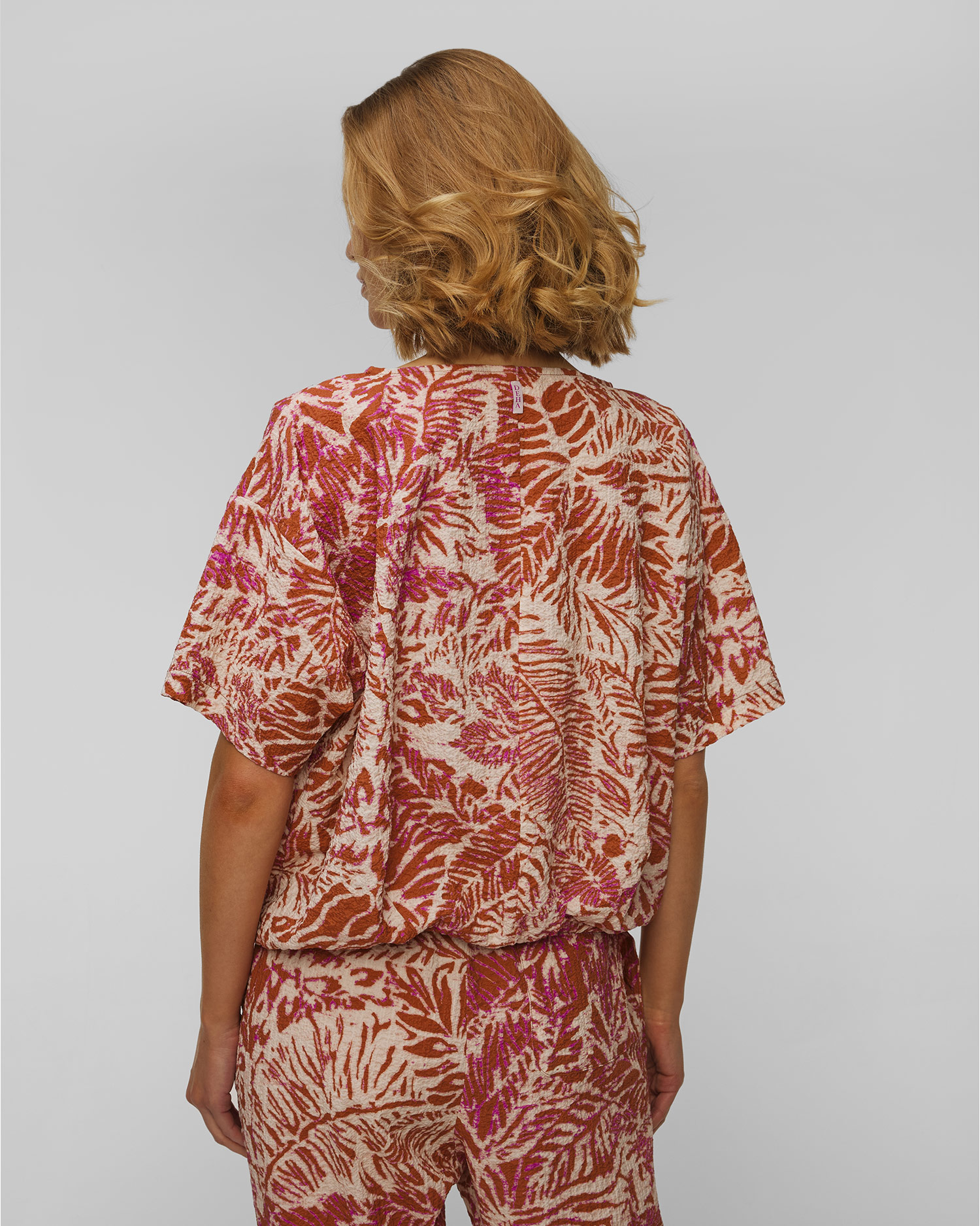 Women's seersucker top Deha