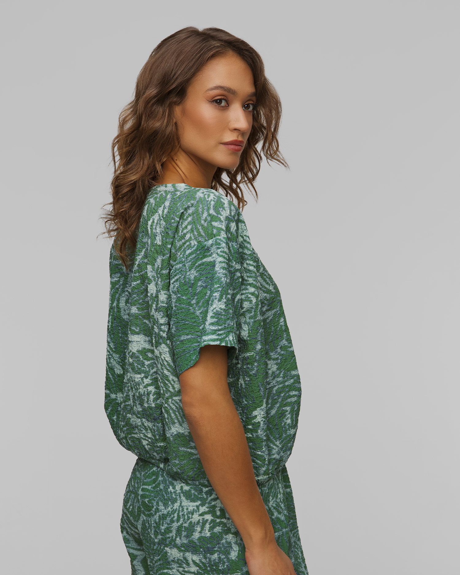 Top seersucker damski Deha