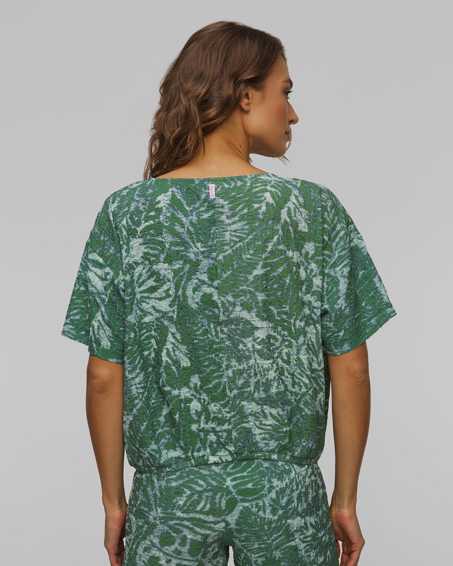 Top seersucker damski Deha