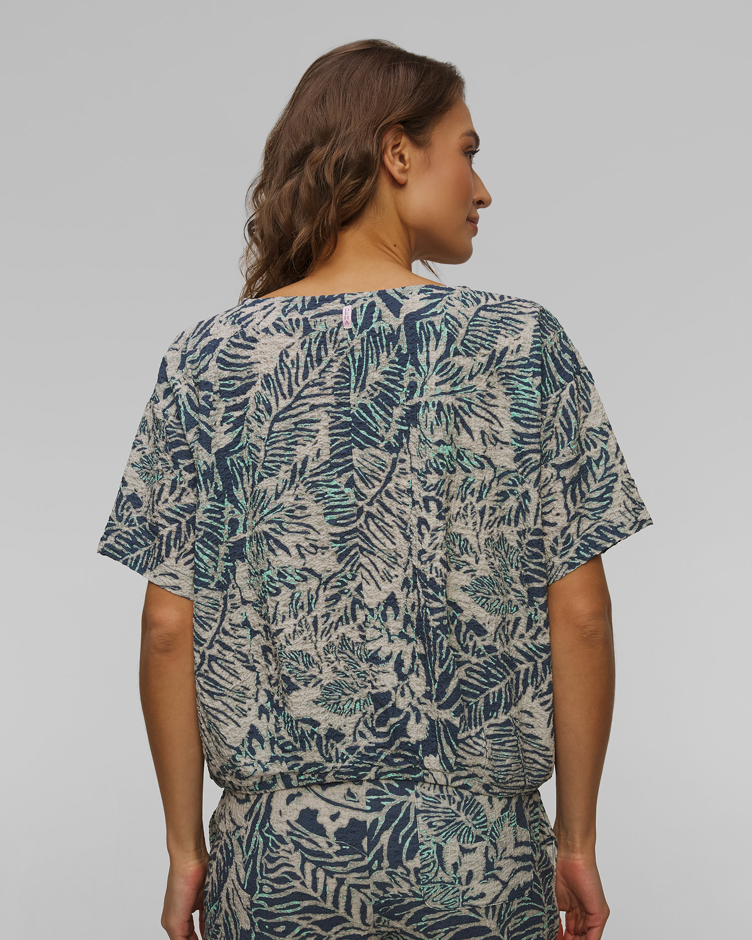 Top seersucker damski Deha