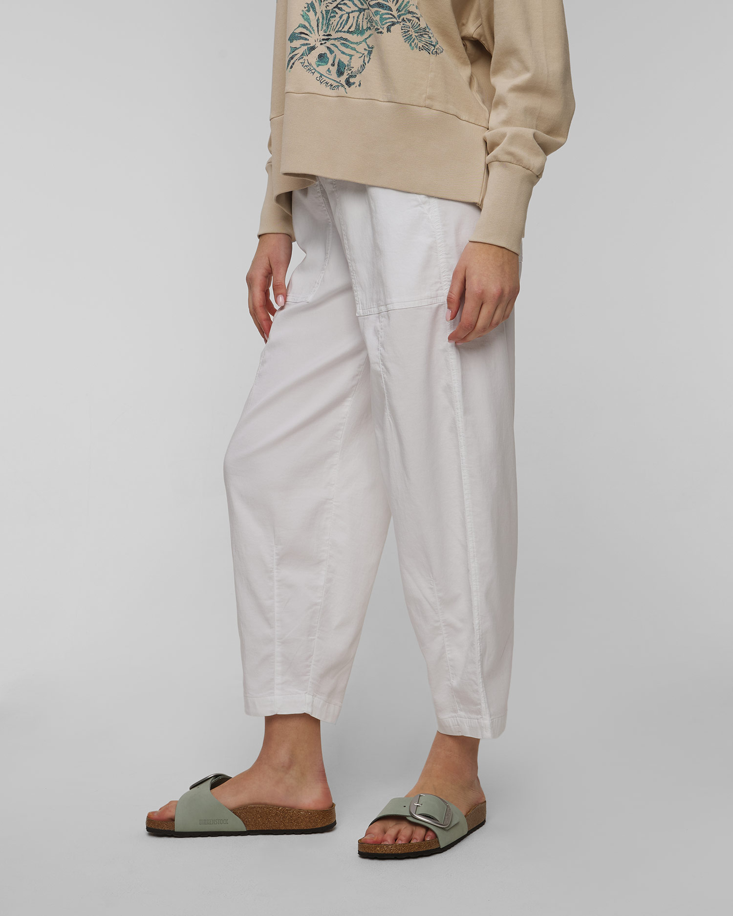 Bílé dámské kalhoty Deha