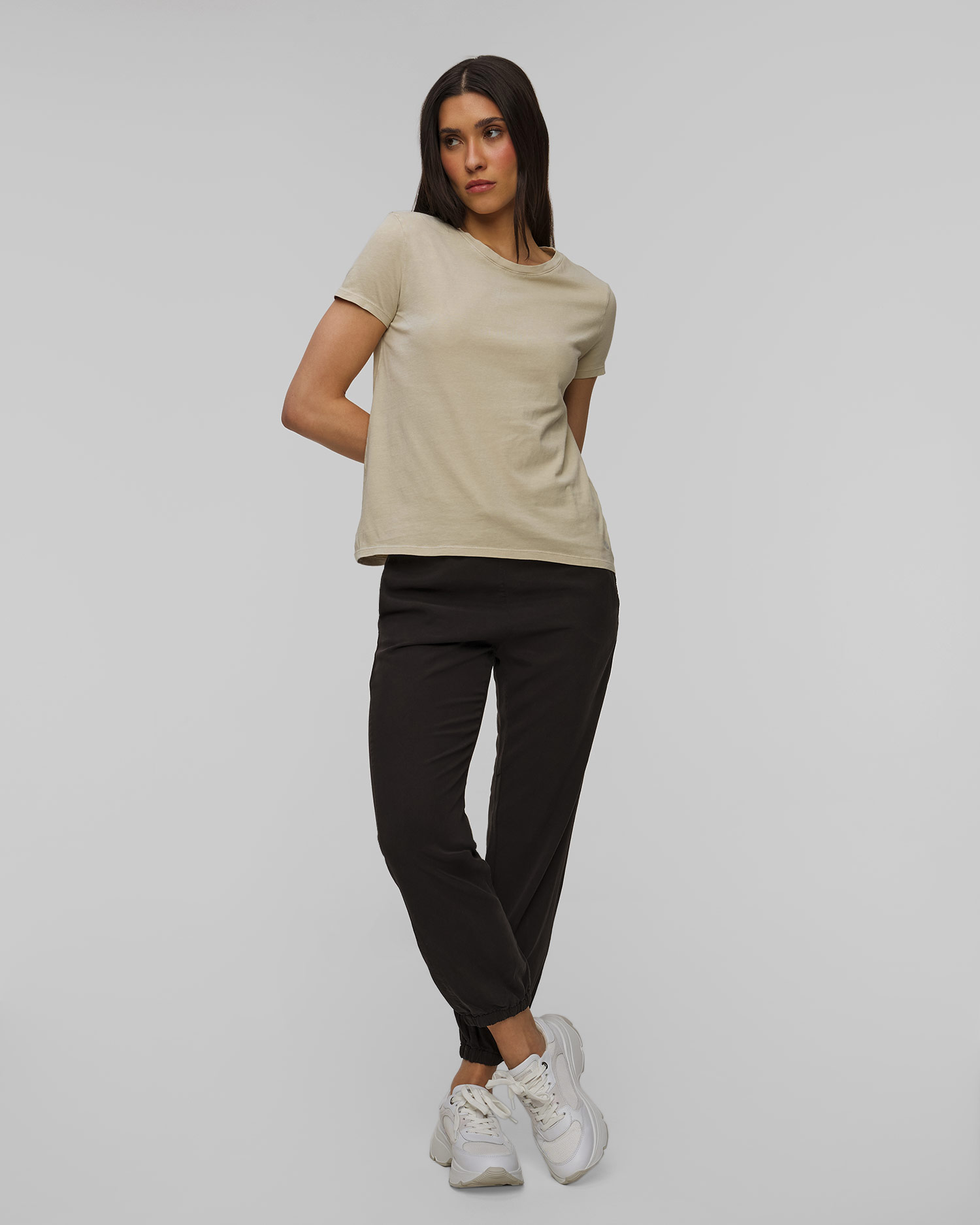 Tricou bej marmorat pentru femei Deha
